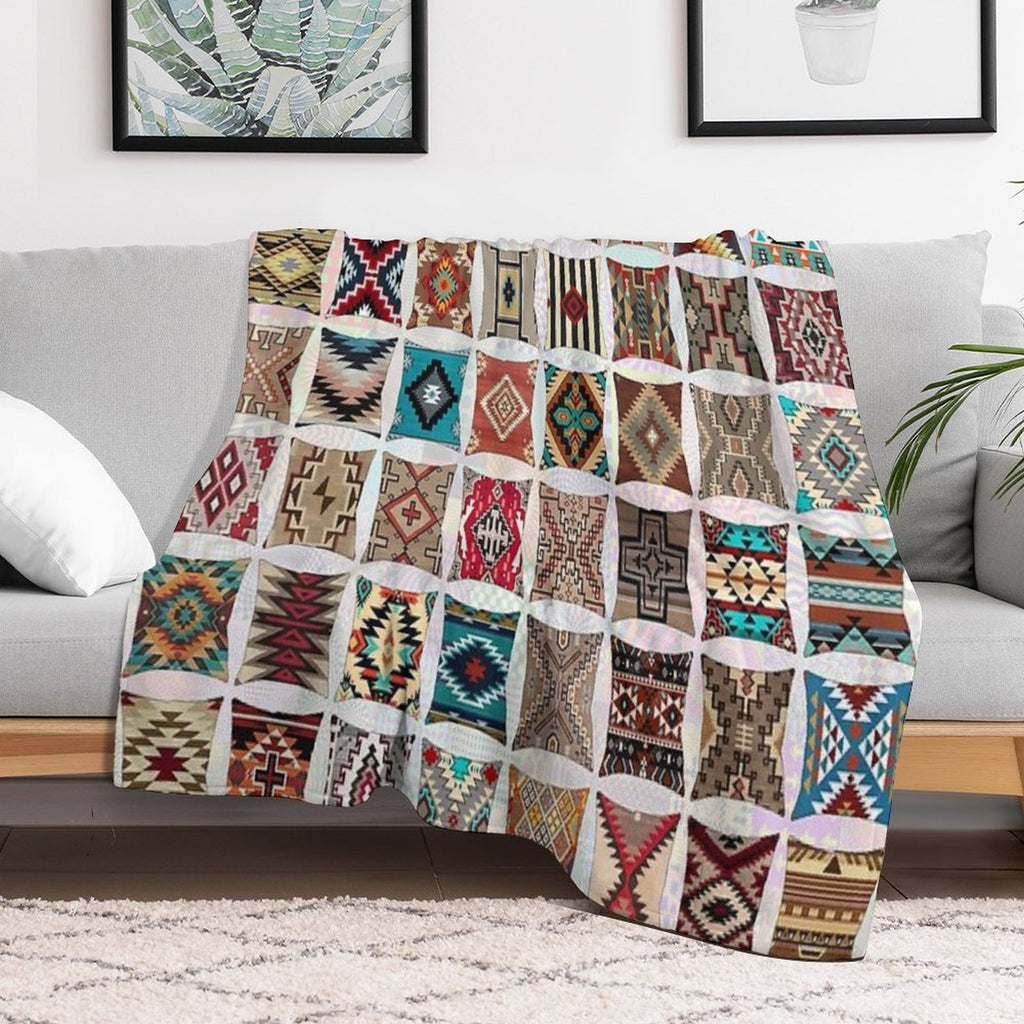 Navajo Pillows Lightweight Throw Blanket