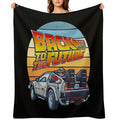 Back to The Future - DMC DeLorean Eco-conscious Throw Blanket