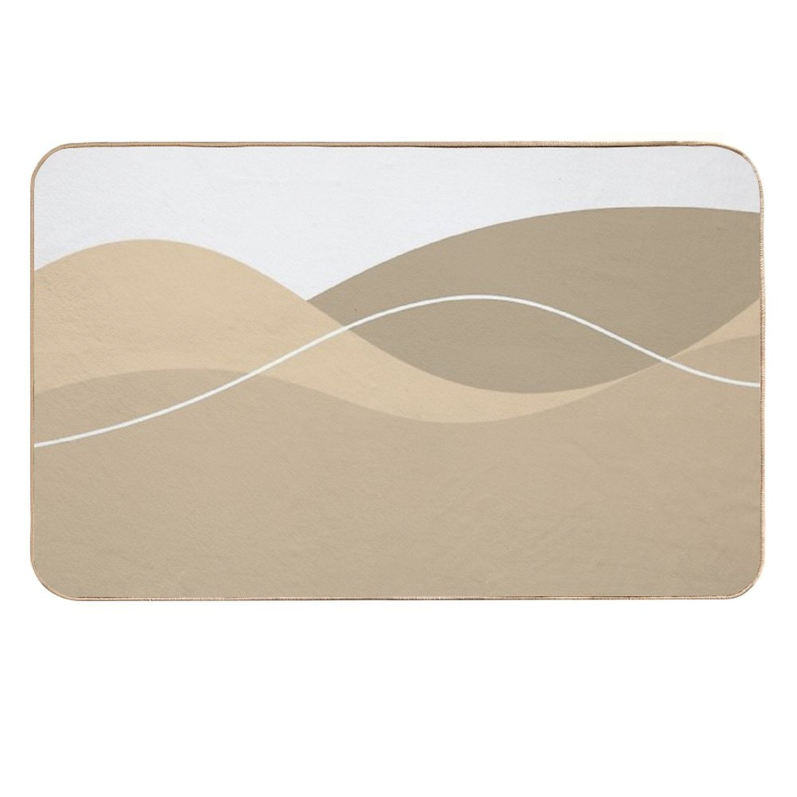 Gorgeous Brown Aesthetic Big Overlap Items  Toxin-Free Bath Mat
