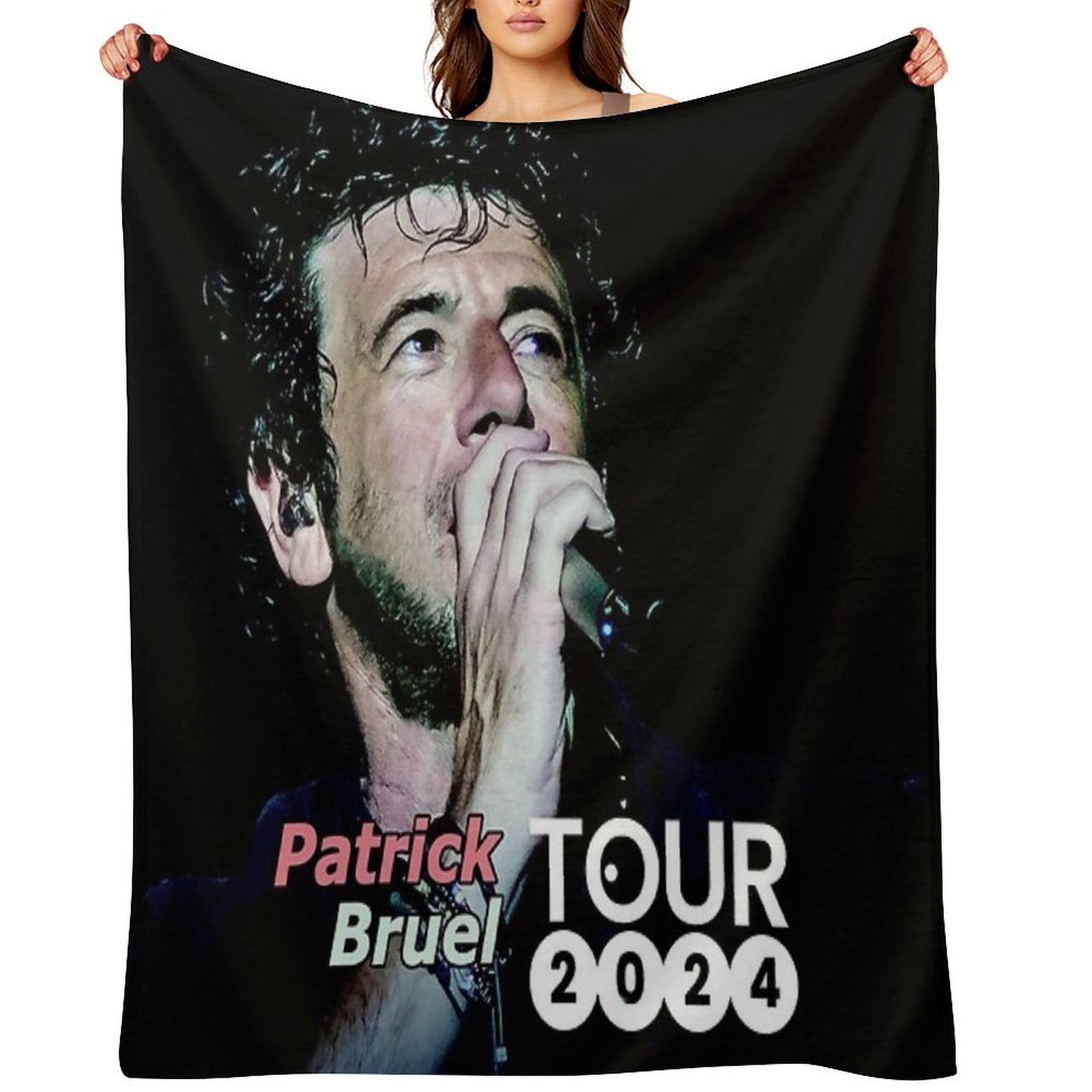Bilanya Patrick Bruel Show Tour TOURNEE En ACOUSTIQUE 2022 Versatility Throw Blanket