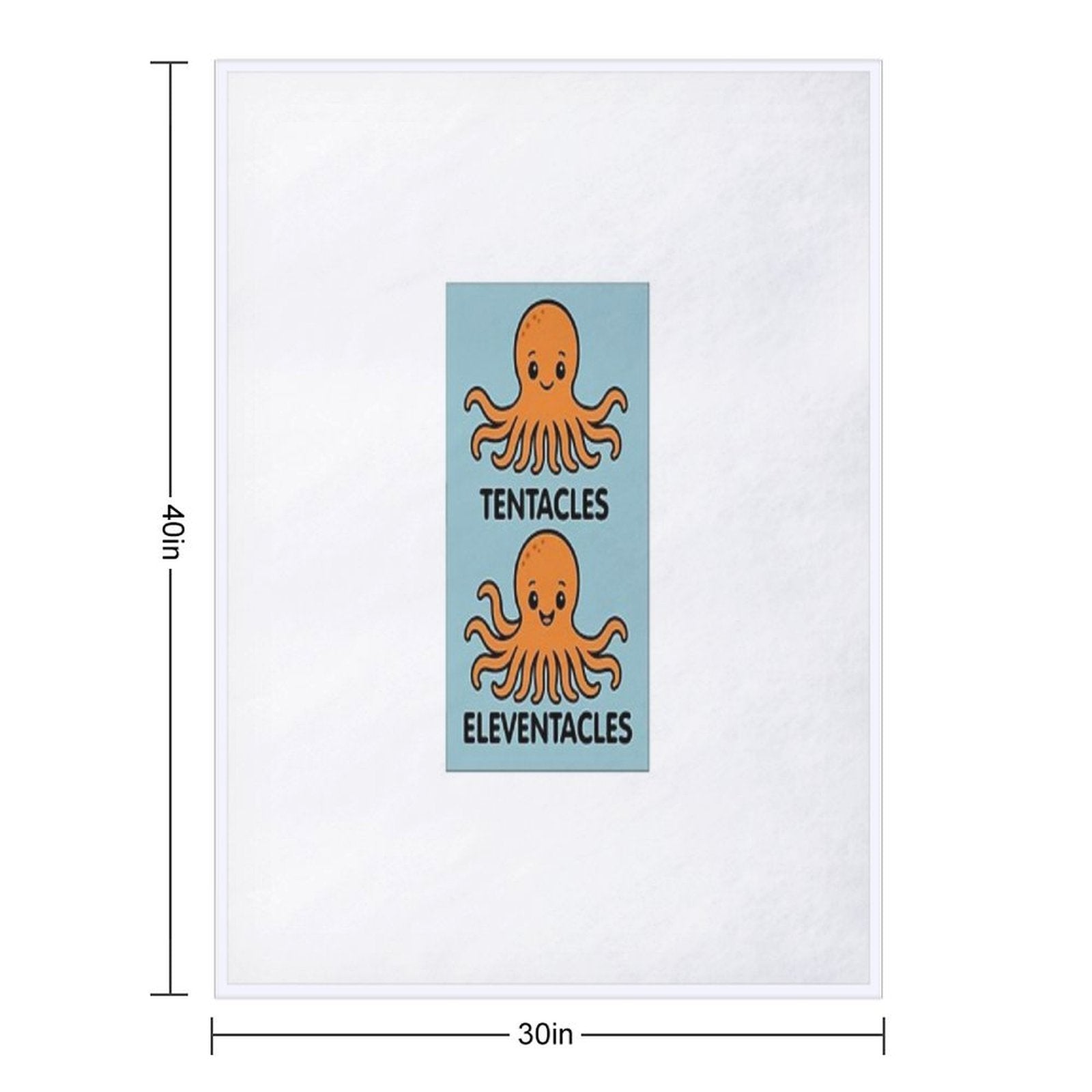 Sea Creatures Octopus, Durable Throw Blanket