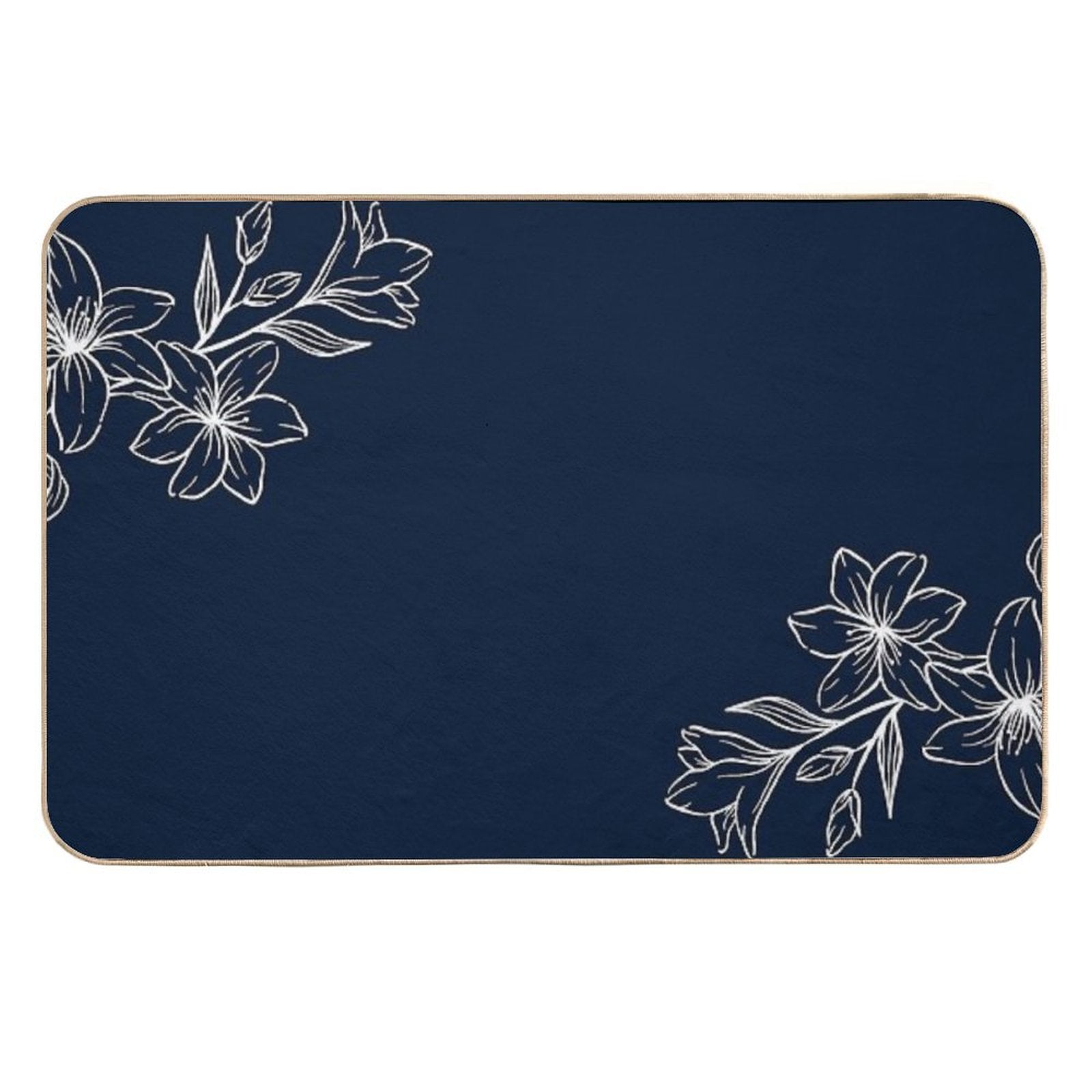 Flowers Plant Background  Pet-Safe Bath Mat