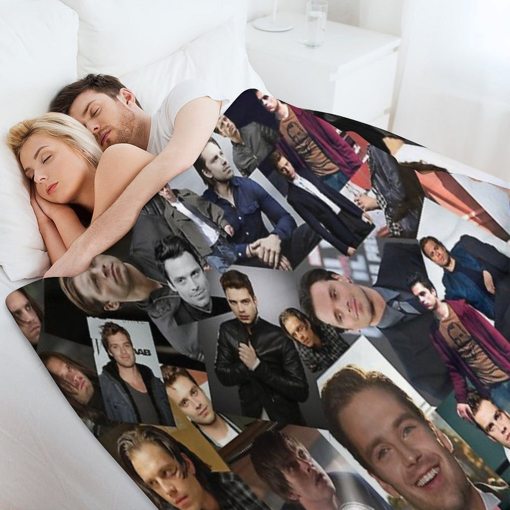 Sebastian Stan Assorted Collage Durable Throw Blanket