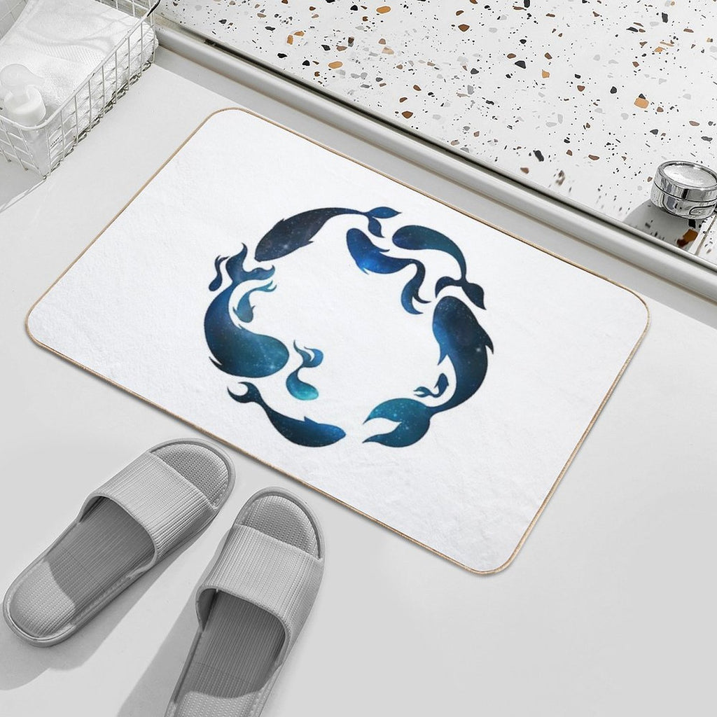 Aquatic Galaxy  Dirt-Trapping Bath Mat