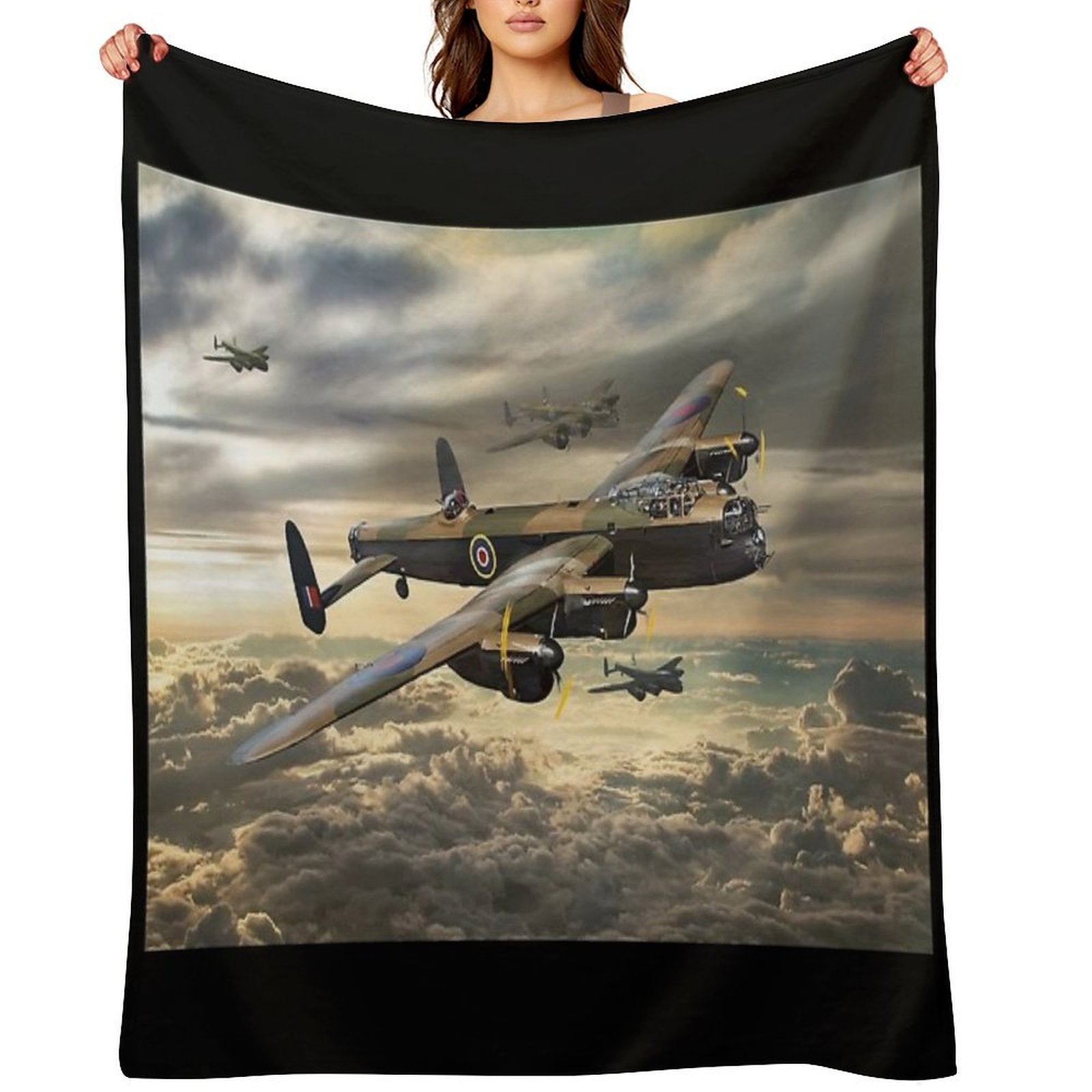 Avro Lancaster Lightweight Throw Blanket