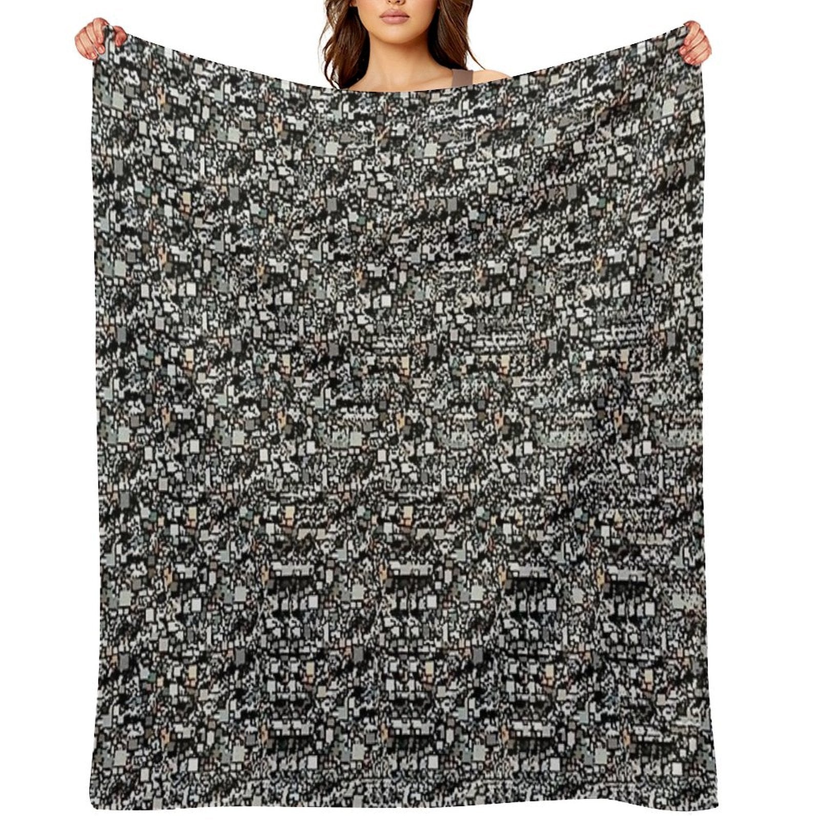 Hammer And Nail Stereogram Versatility Throw Blanket