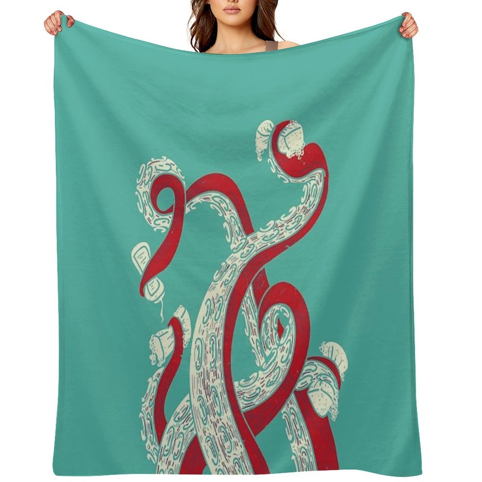 Kraken Lightweight Throw Blanket