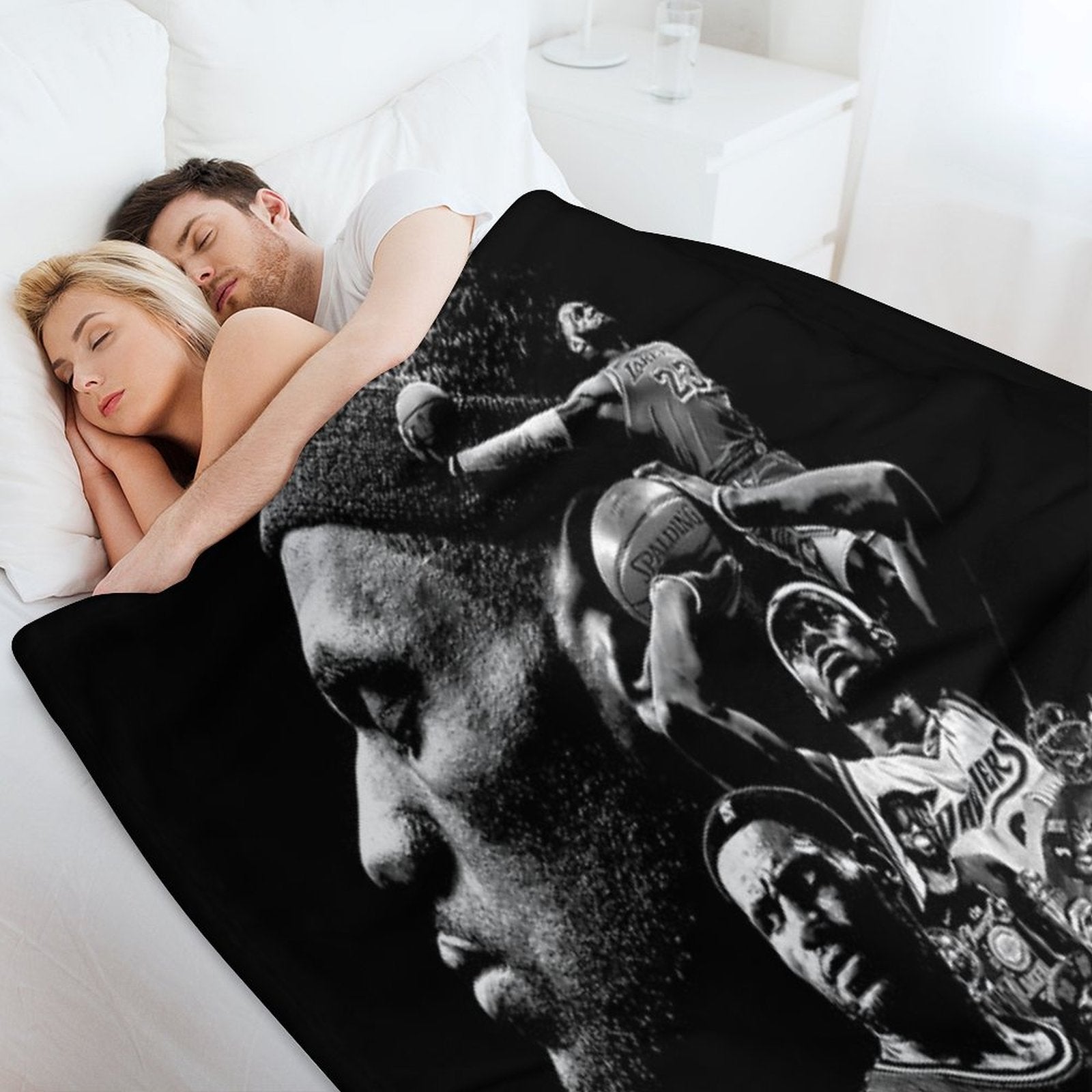 LeBron James 4 Times Champions Basketball Wrinkle-free Throw Blanket