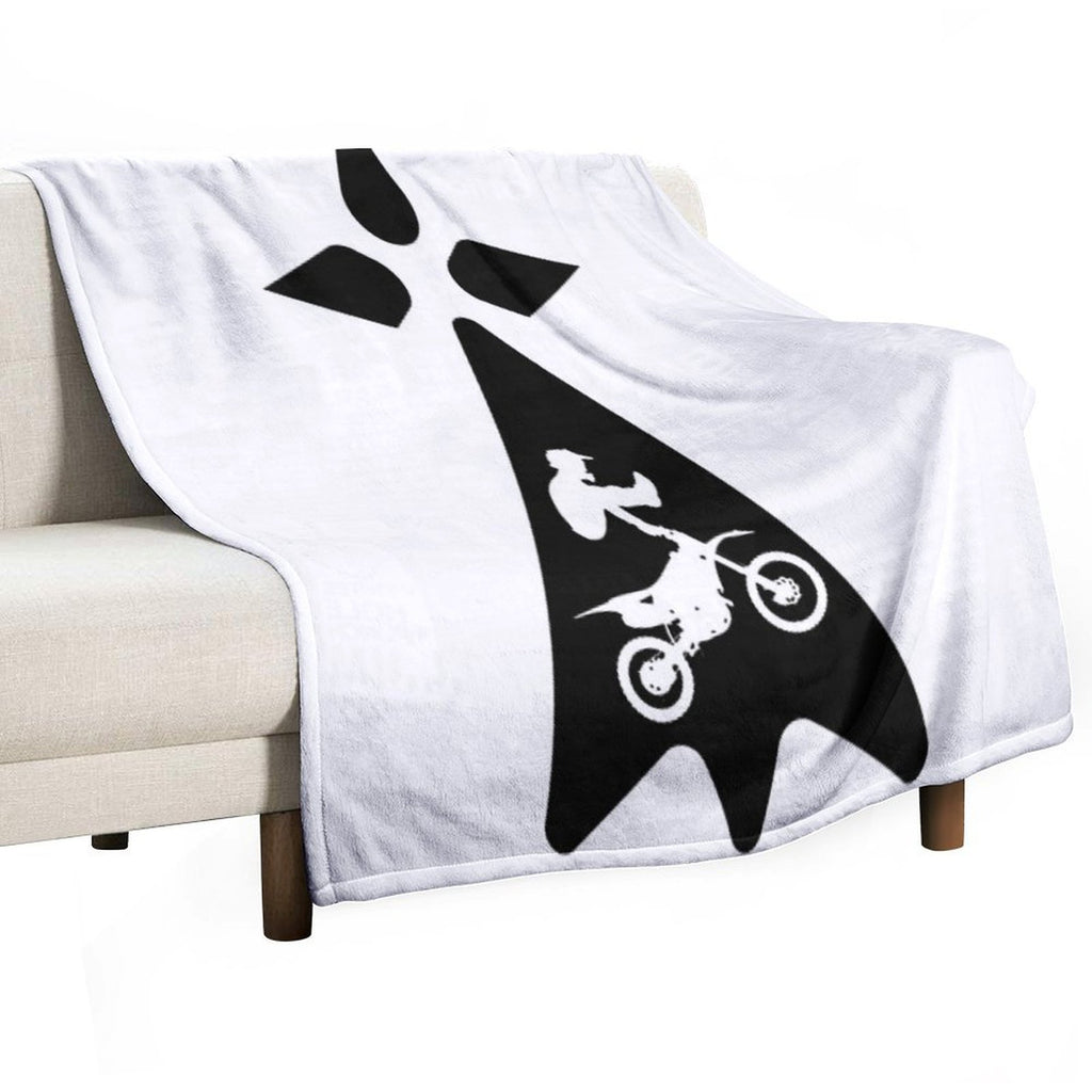 Biker Breizh Sustainable Throw Blanket