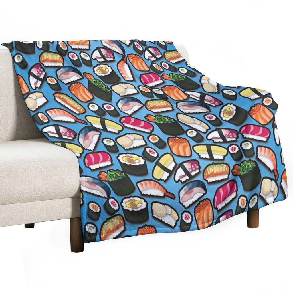 Blue Sushi All-season Throw Blanket