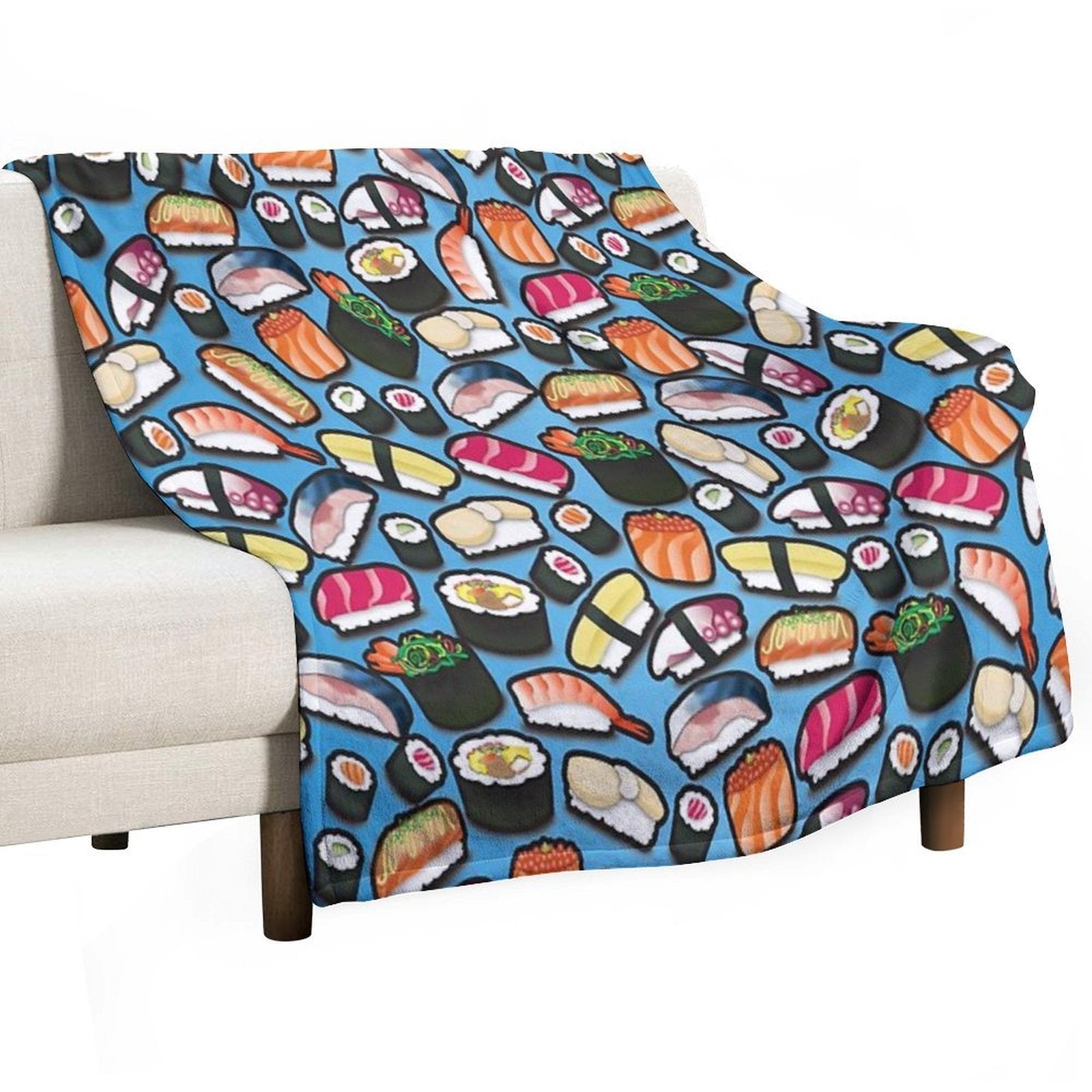 Blue Sushi All-season Throw Blanket