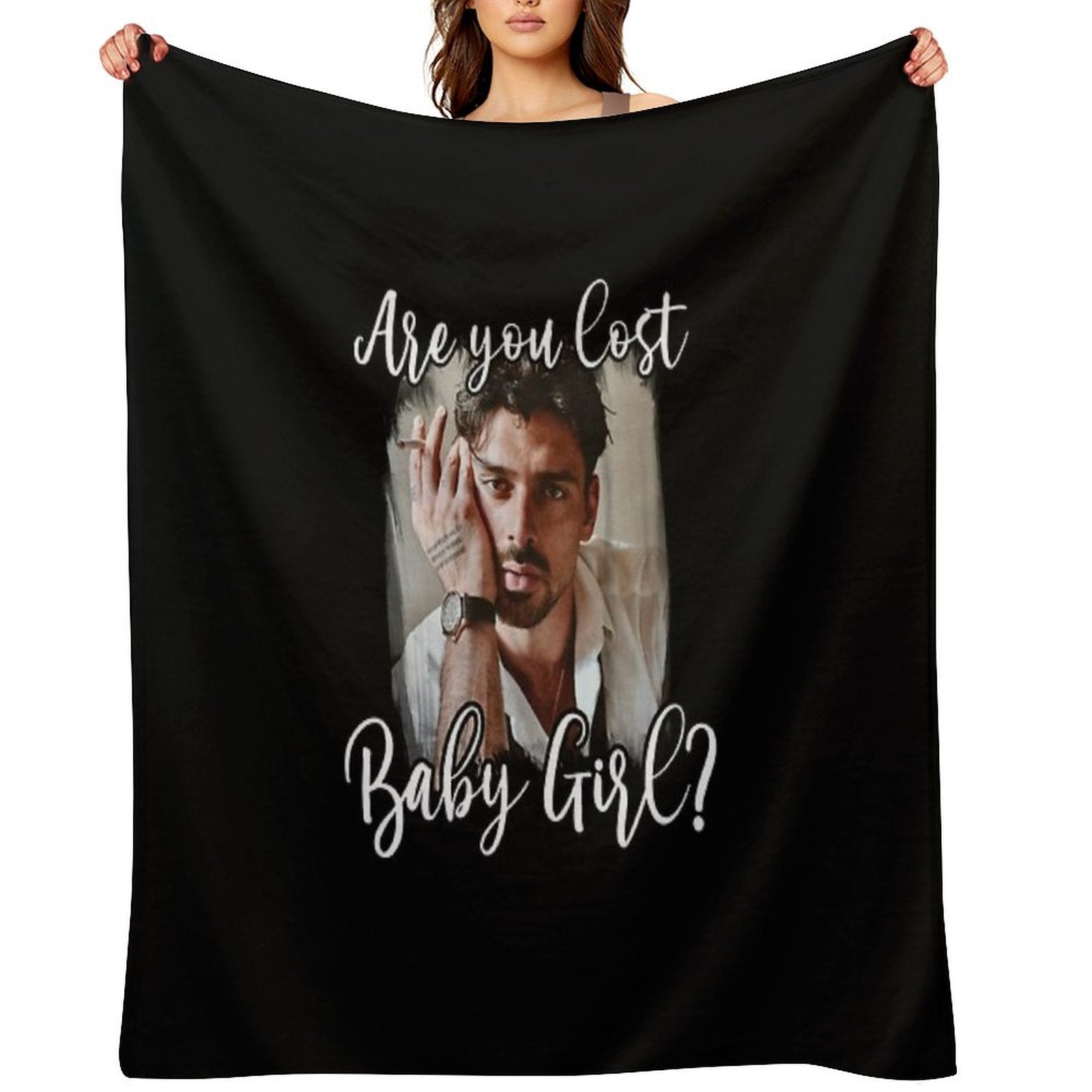 Are You Lost Baby Girl Cute Funny Netflix 365 Dni Days Massimo Movie Laura Poland Plush Throw Blanket