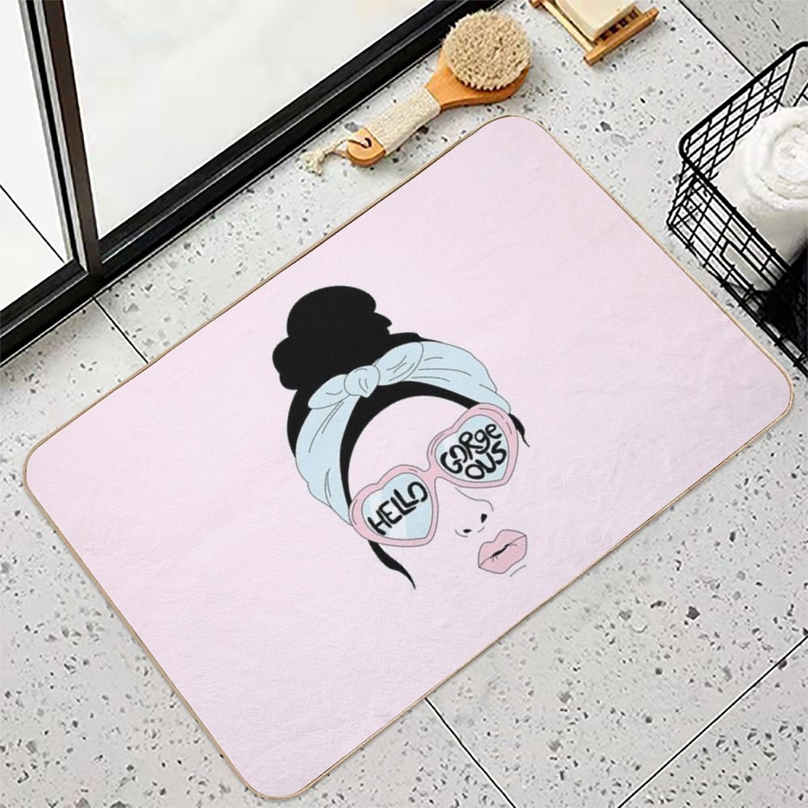Hello Gorgeous Durable Bath Mat