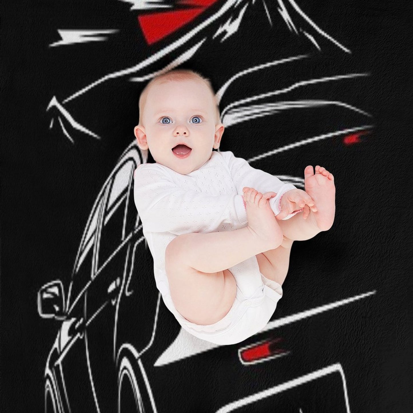 Mitsubishi Lancer Evo X Compact Throw Blanket