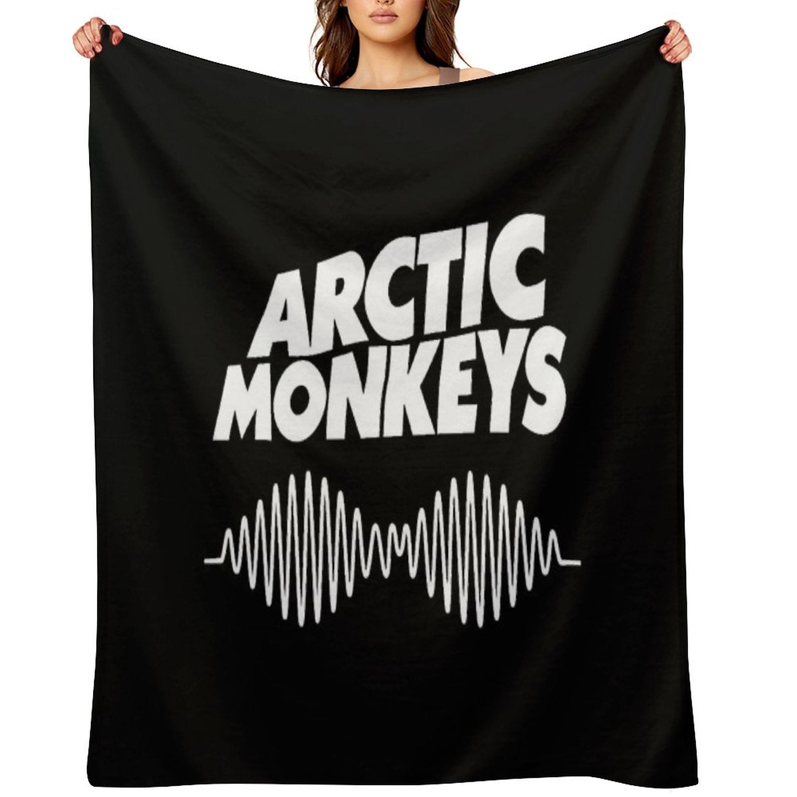The White Waves of Monkey Easy Care Throw Blanket