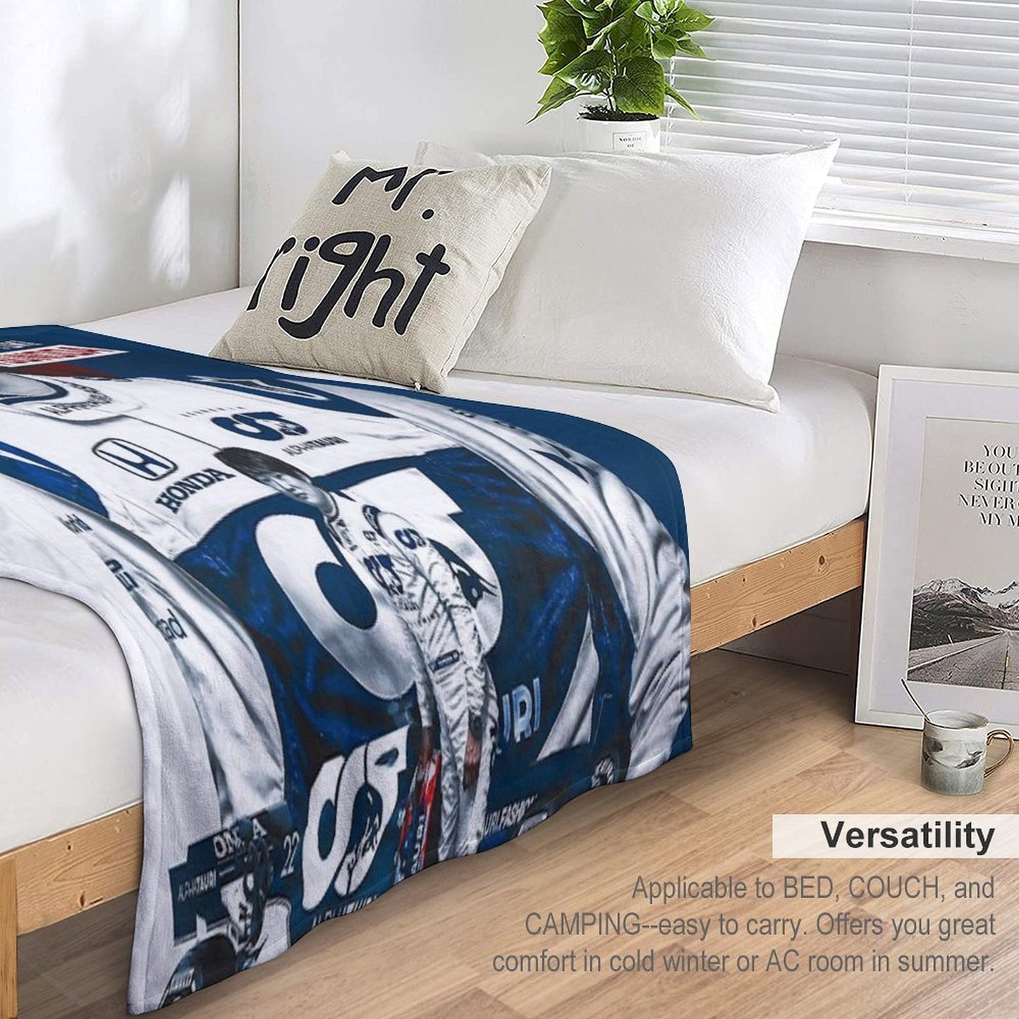 Yuki Tsunoda Sustainable Throw Blanket