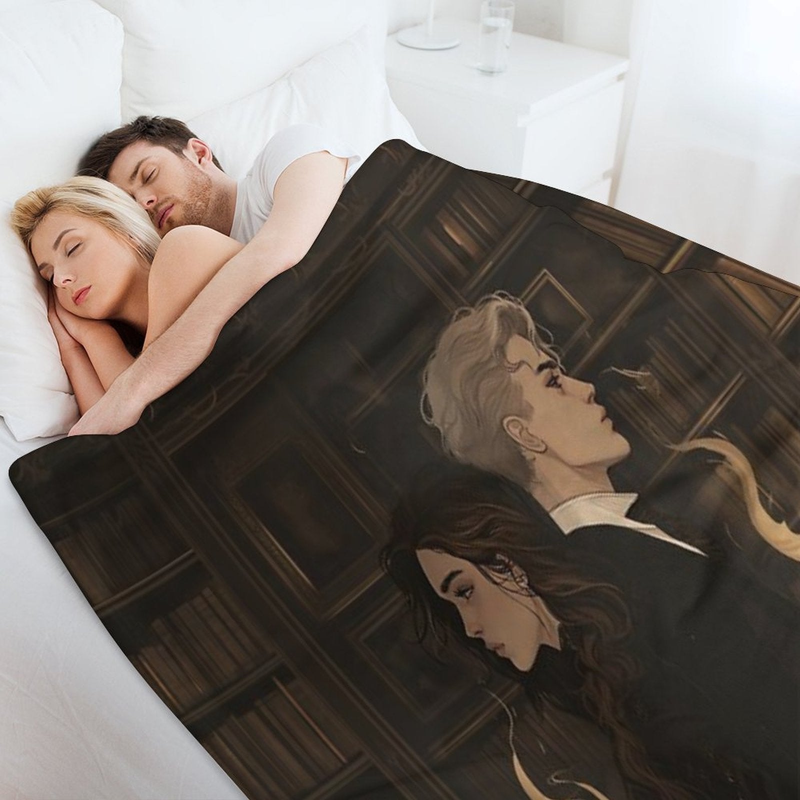 Dramione Shadow Sustainable Throw Blanket