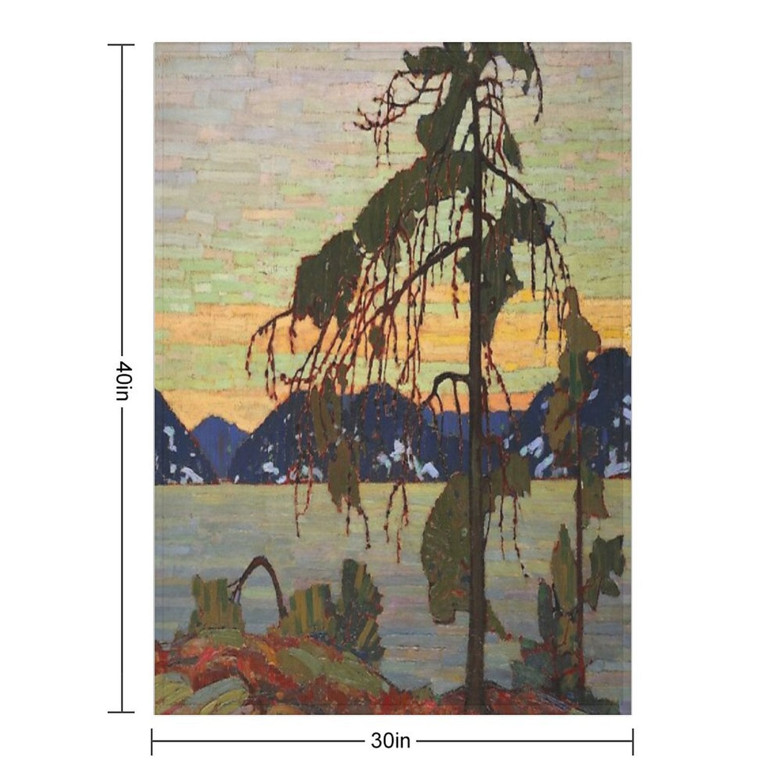 Tom Thomson - The Jack Pine Shrink-resistant Throw Blanket