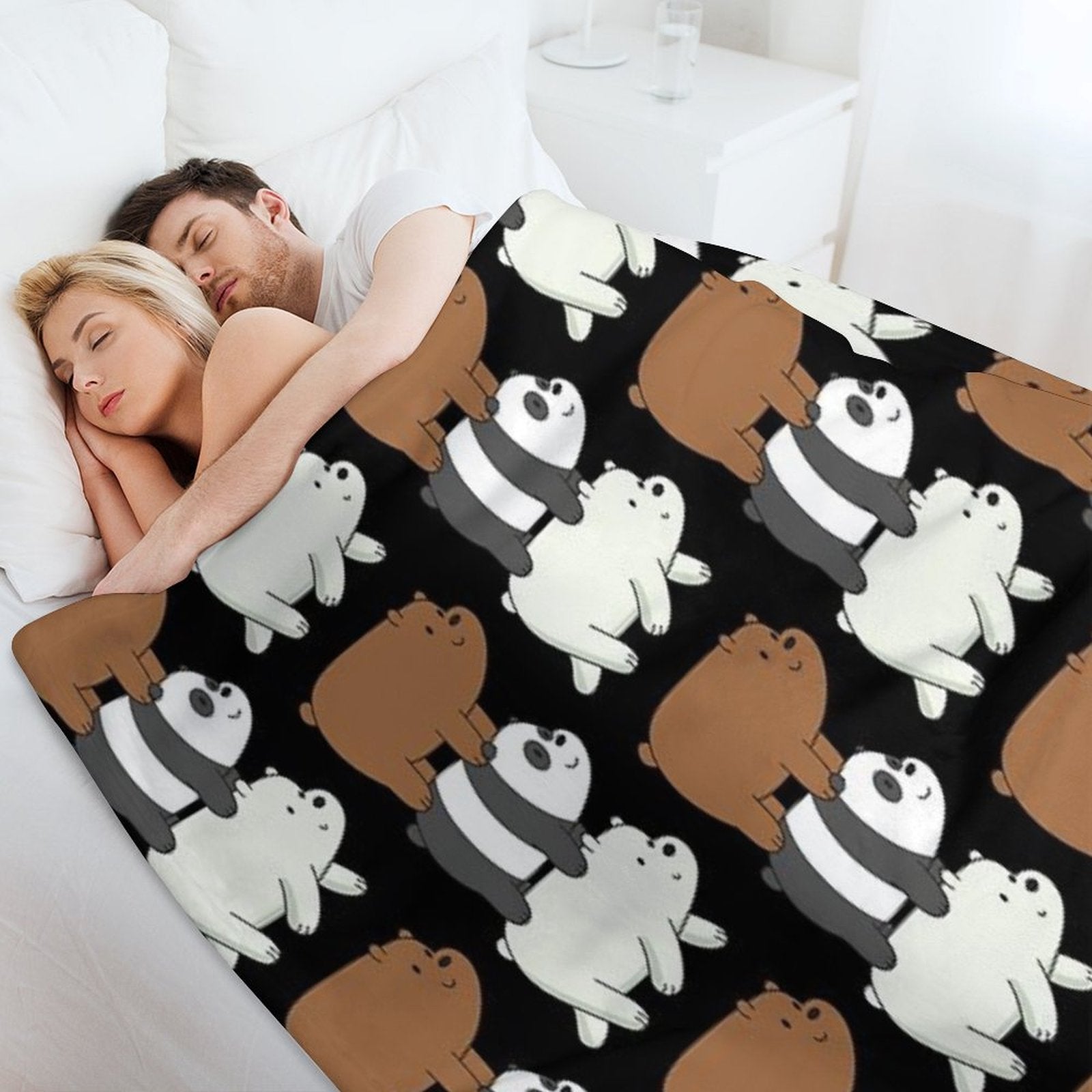 We Bare Bears Lightweight Throw Blanket
