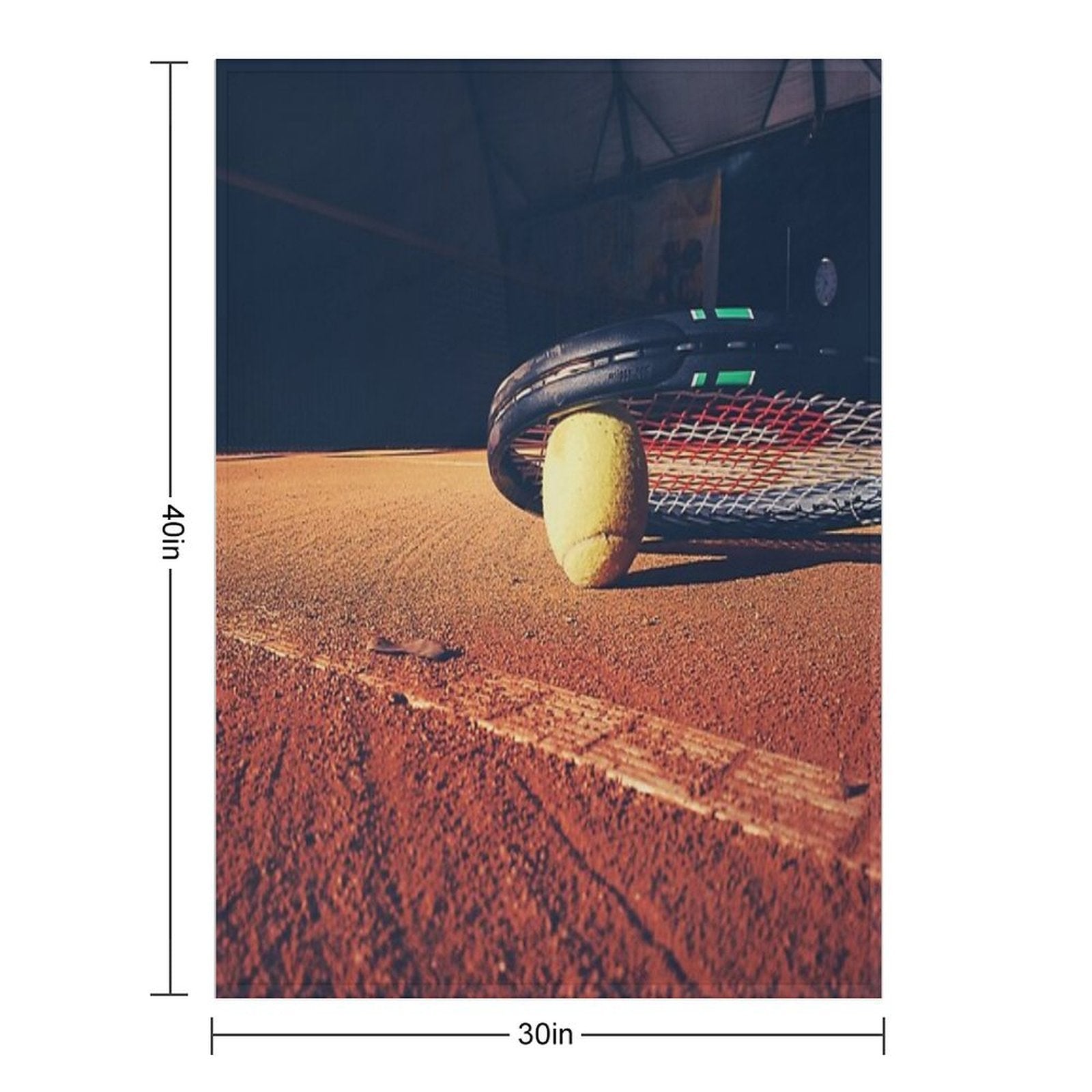 Tennis Ball Durable Throw Blanket