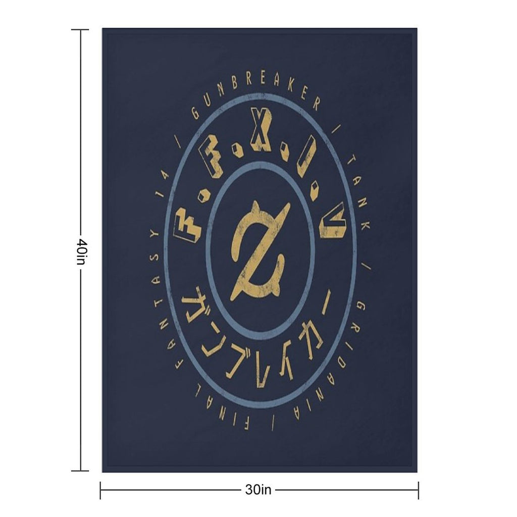 Final Fantasy XIV Gunbreaker Easy Care Throw Blanket