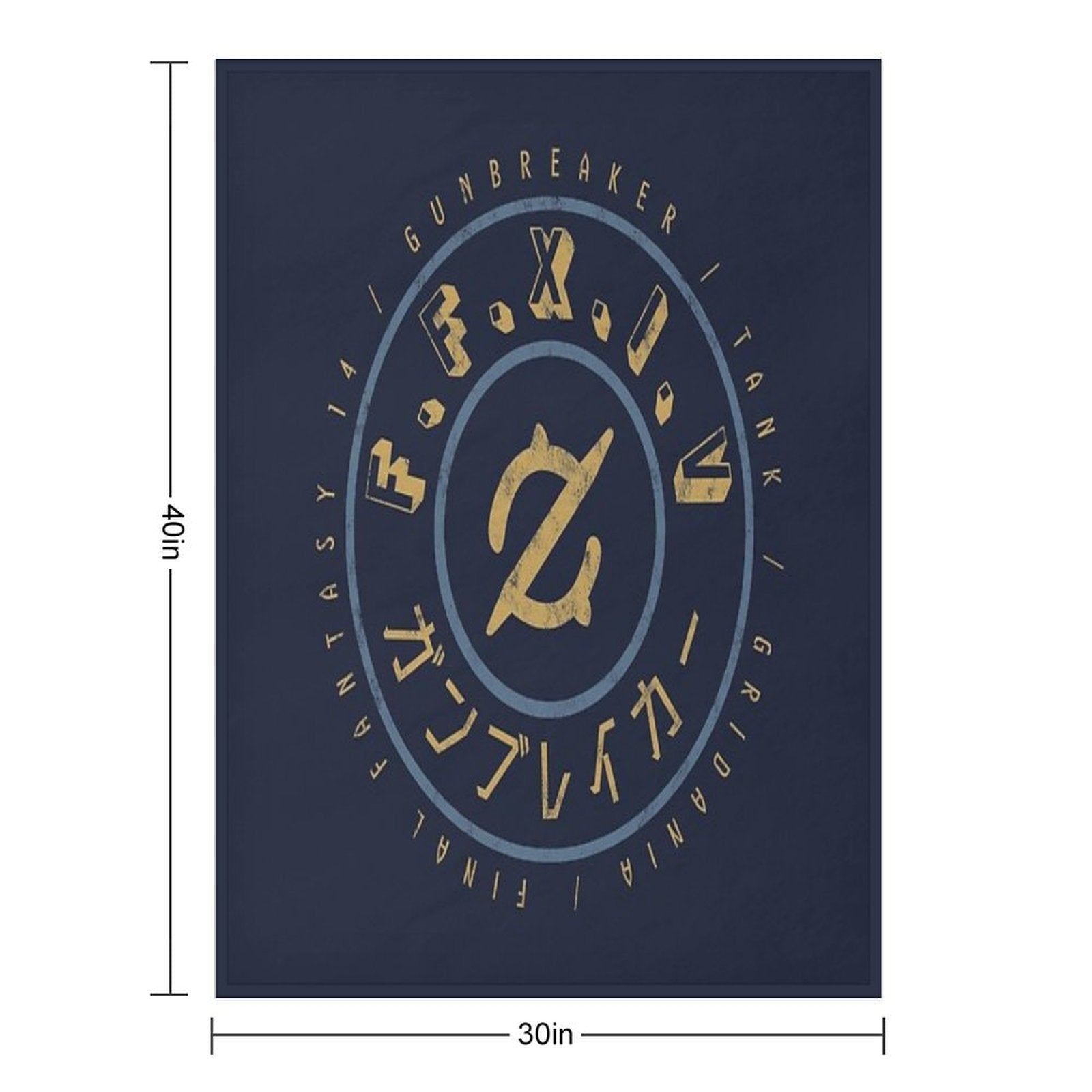 Final Fantasy XIV Gunbreaker Easy Care Throw Blanket