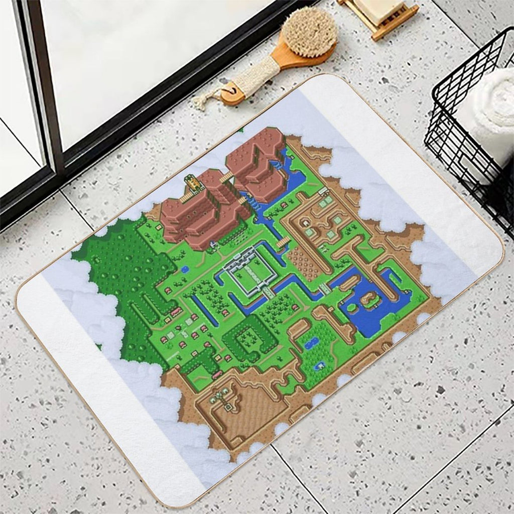 LttP World Map  Easy Maintenance Bath Mat