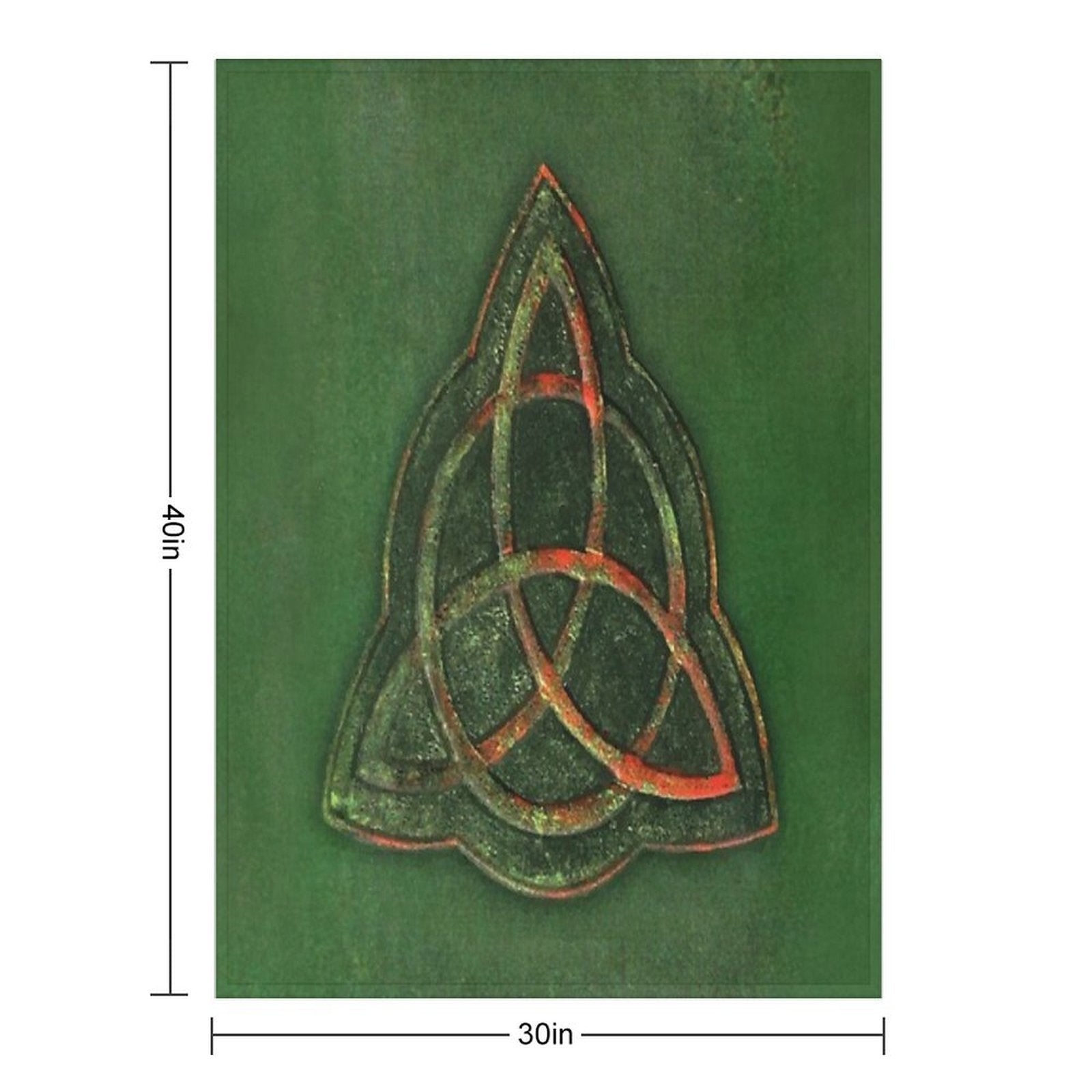 Book of Shadows - Charmed Triquetra Design Wrinkle-free Throw Blanket