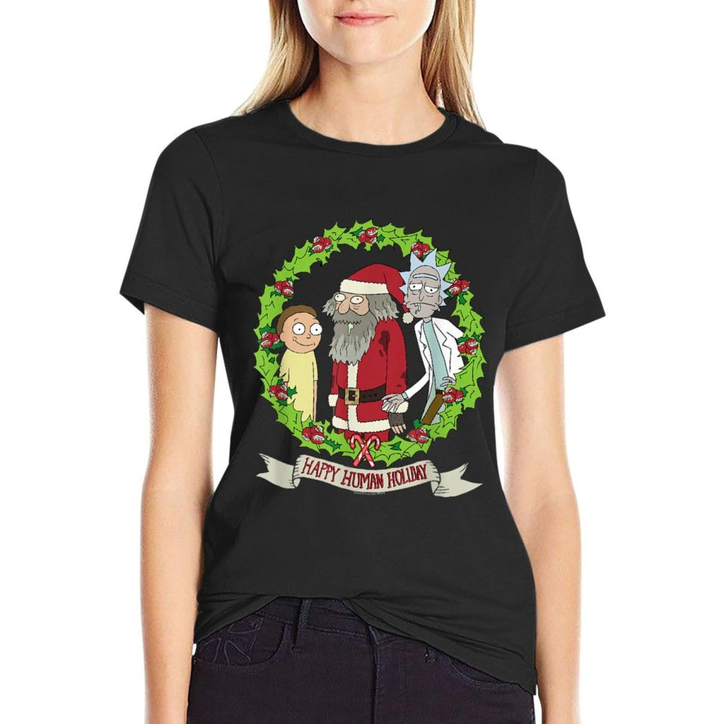 Rick And Morty Happy Human Holiday Morty Ruben Rick T-shirt  Odor-resistant T-Shirt