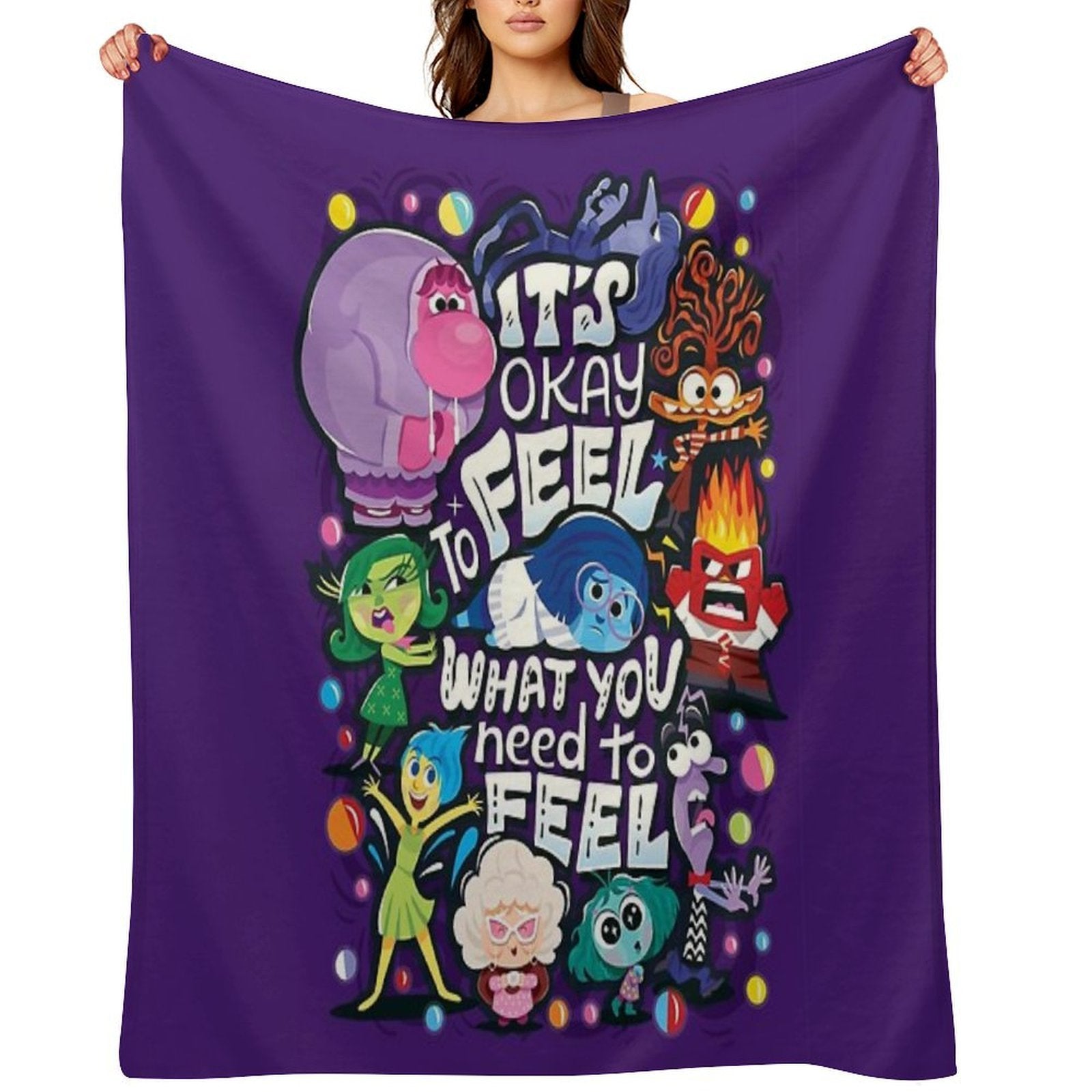 Feel What You Need to Feel Multi-functional Throw Blanket