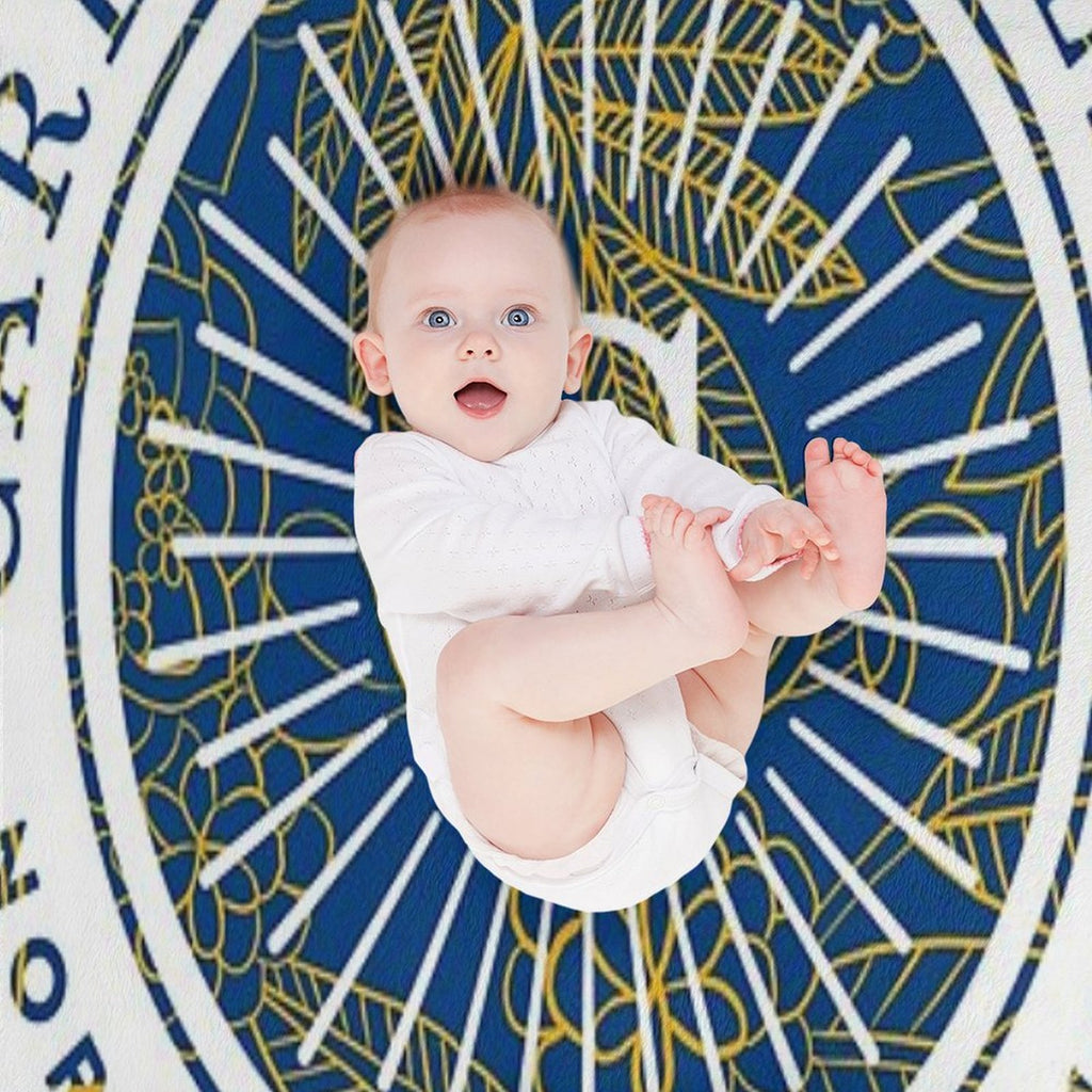 Carleton College Blooms Travel-friendly Throw Blanket