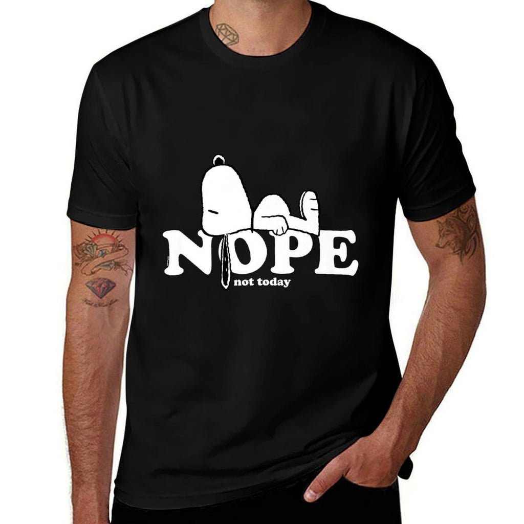 Snoopy Nope Premium  Heathered Texture T-Shirt