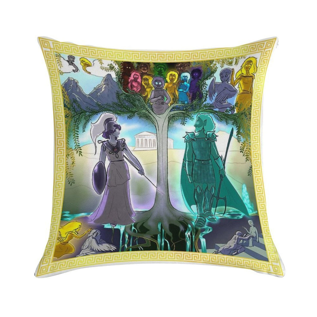 Athena's Tapestry Soft Shrink-Resistant Throw Pillow