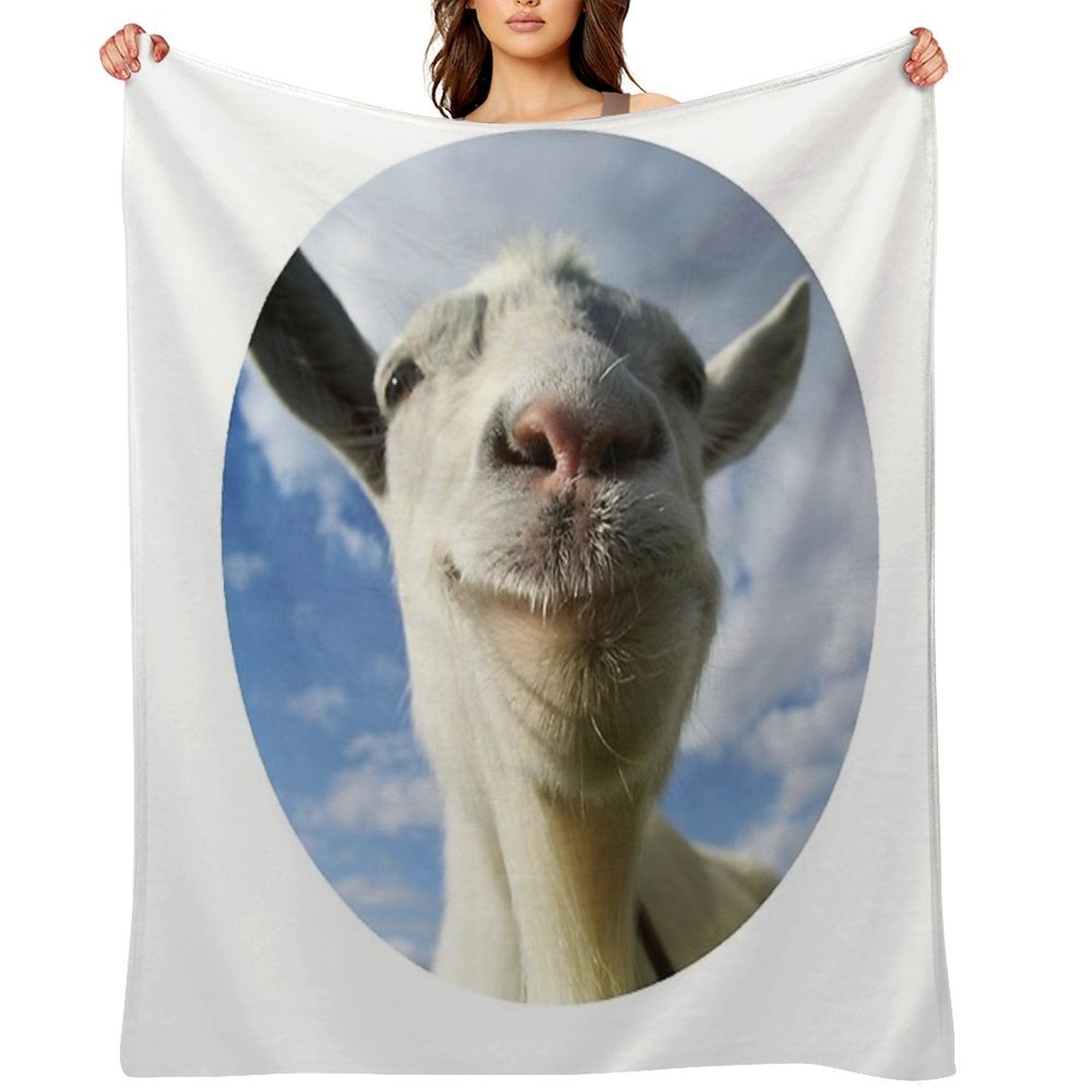 Goat Simulator Easy Care Throw Blanket