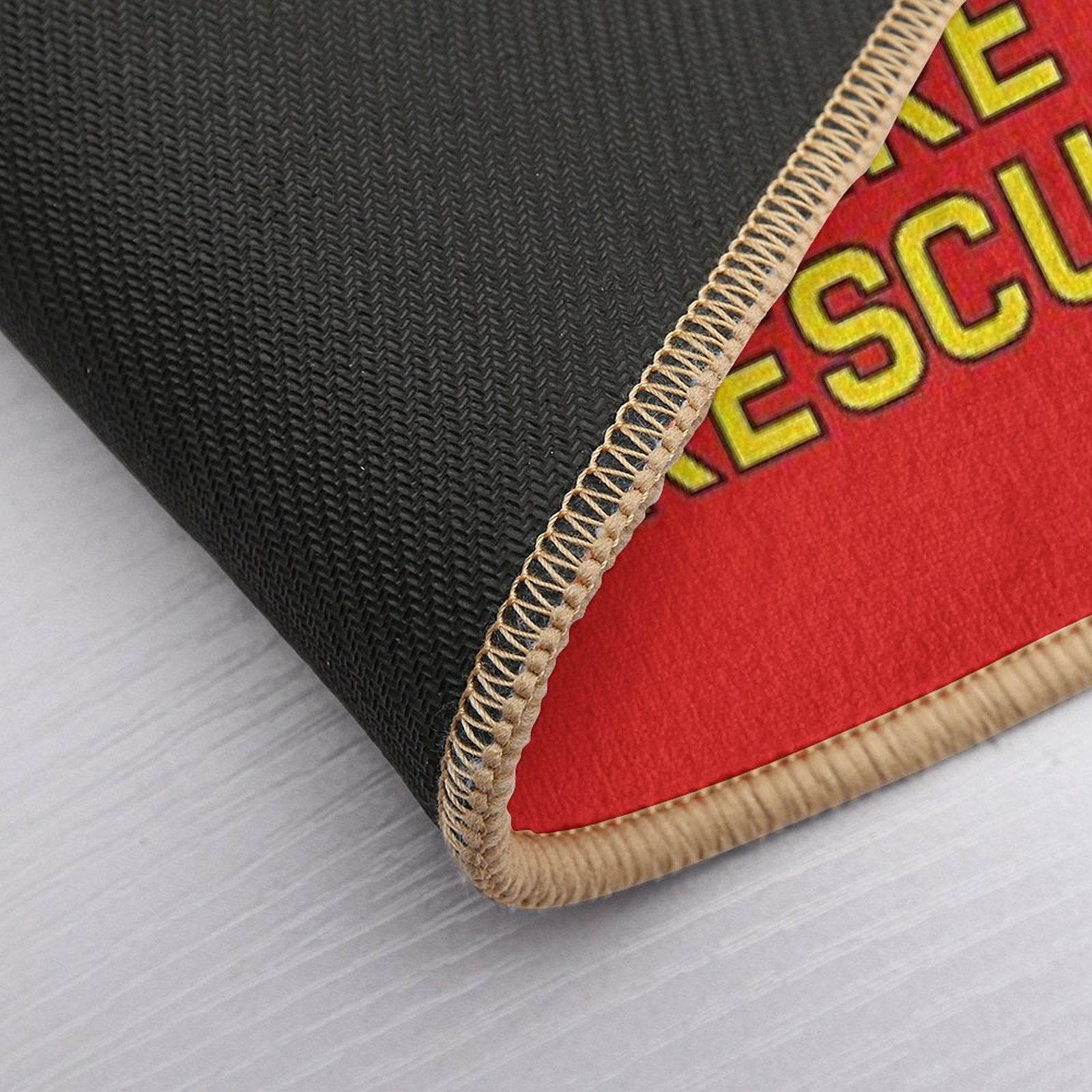 Emergency Squad 51 Side of Truck Reproduction Logo  Toxin-Free Bath Mat