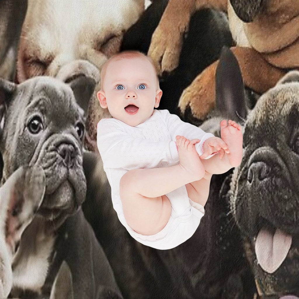 French Bulldogs Gift-ready Throw Blanket