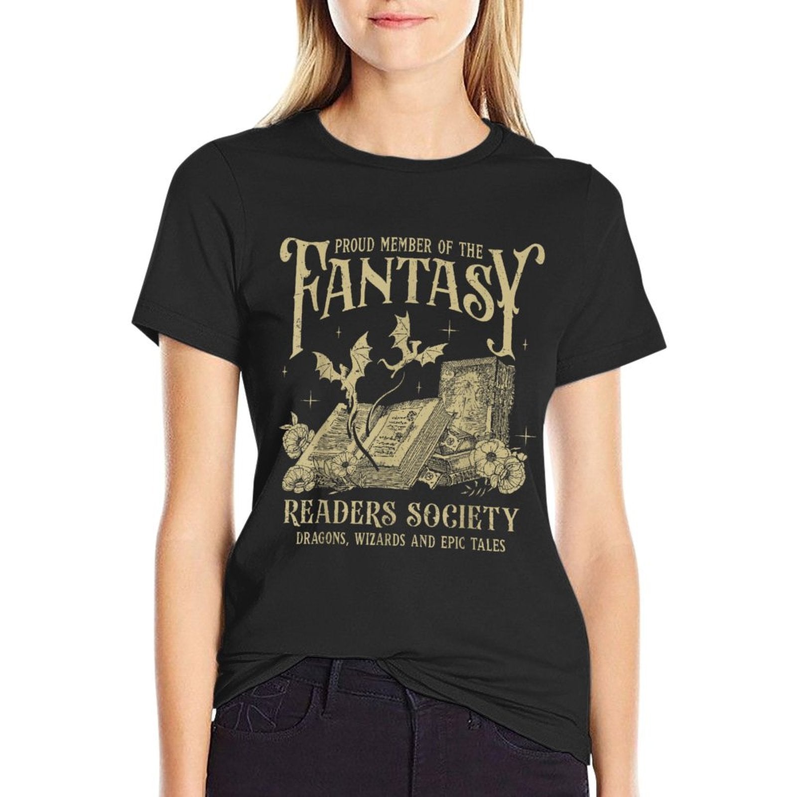 Fantasy Romance Proud Member Of The Fantasy Readers Society  Quick-drying T-Shirt