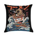 The Black Great Ramen Soft Reinforced Edging Throw Pillow