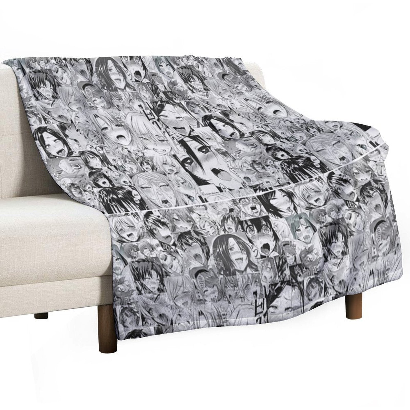 Aygo Hentai Anime Face Plush Throw Blanket