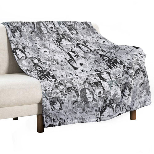 Aygo Hentai Anime Face Plush Throw Blanket