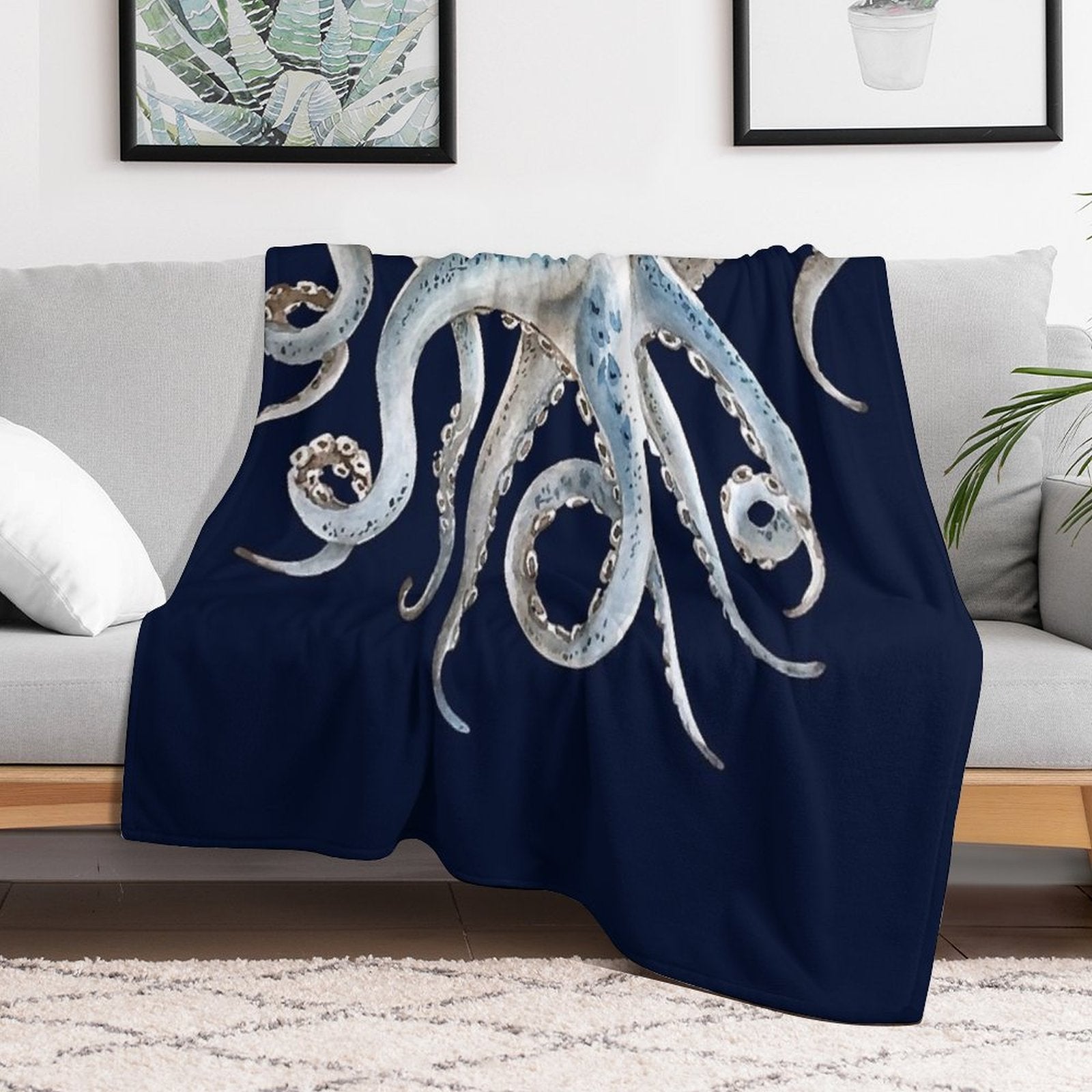 Octopus Tentaces 2 Easy Care Throw Blanket