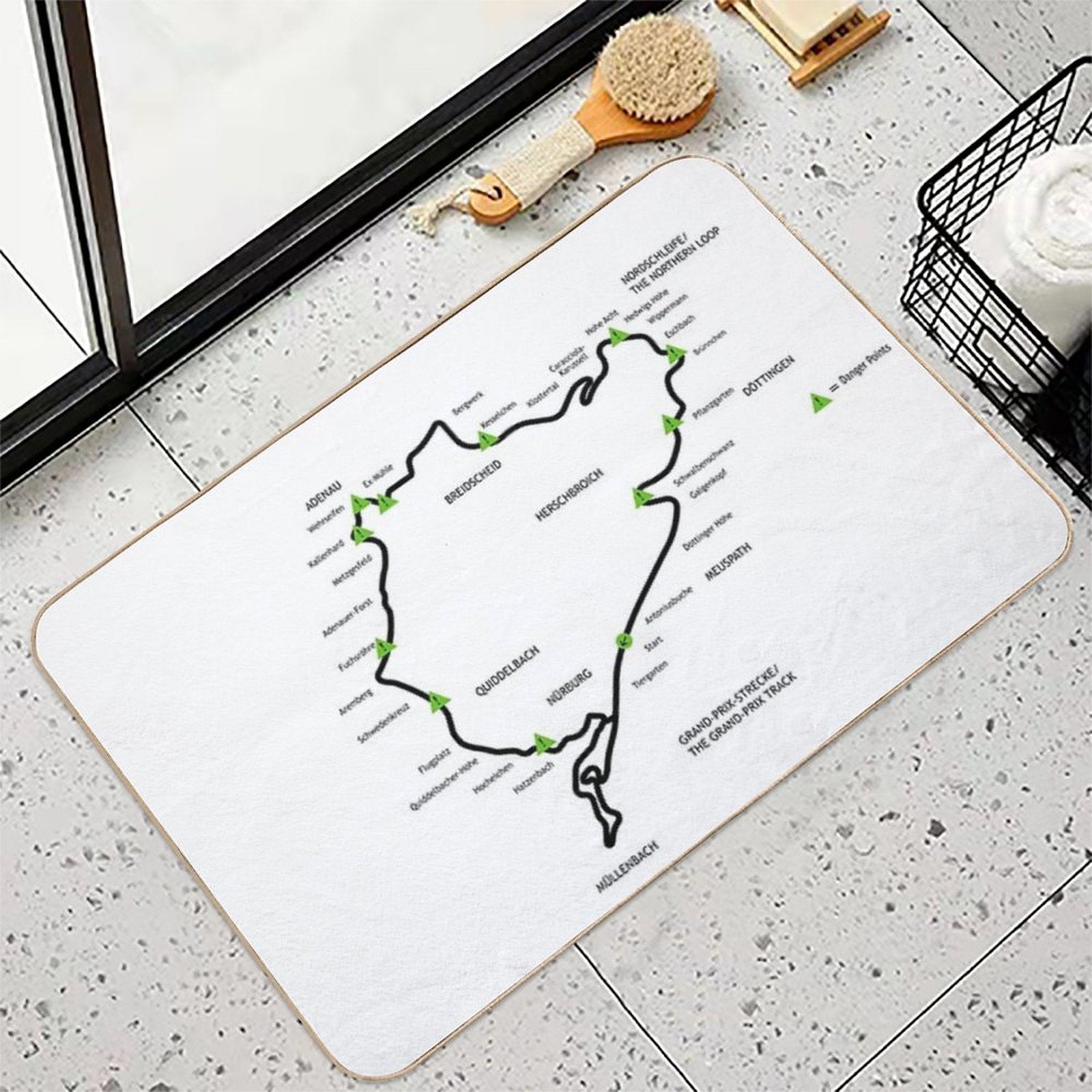 The Green Hell  Repositionable Bath Mat