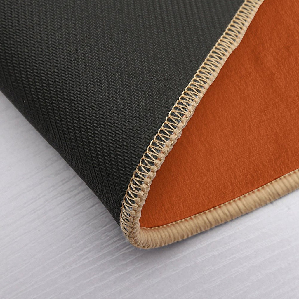 Solid Rust Solid Color  Odorless Bath Mat