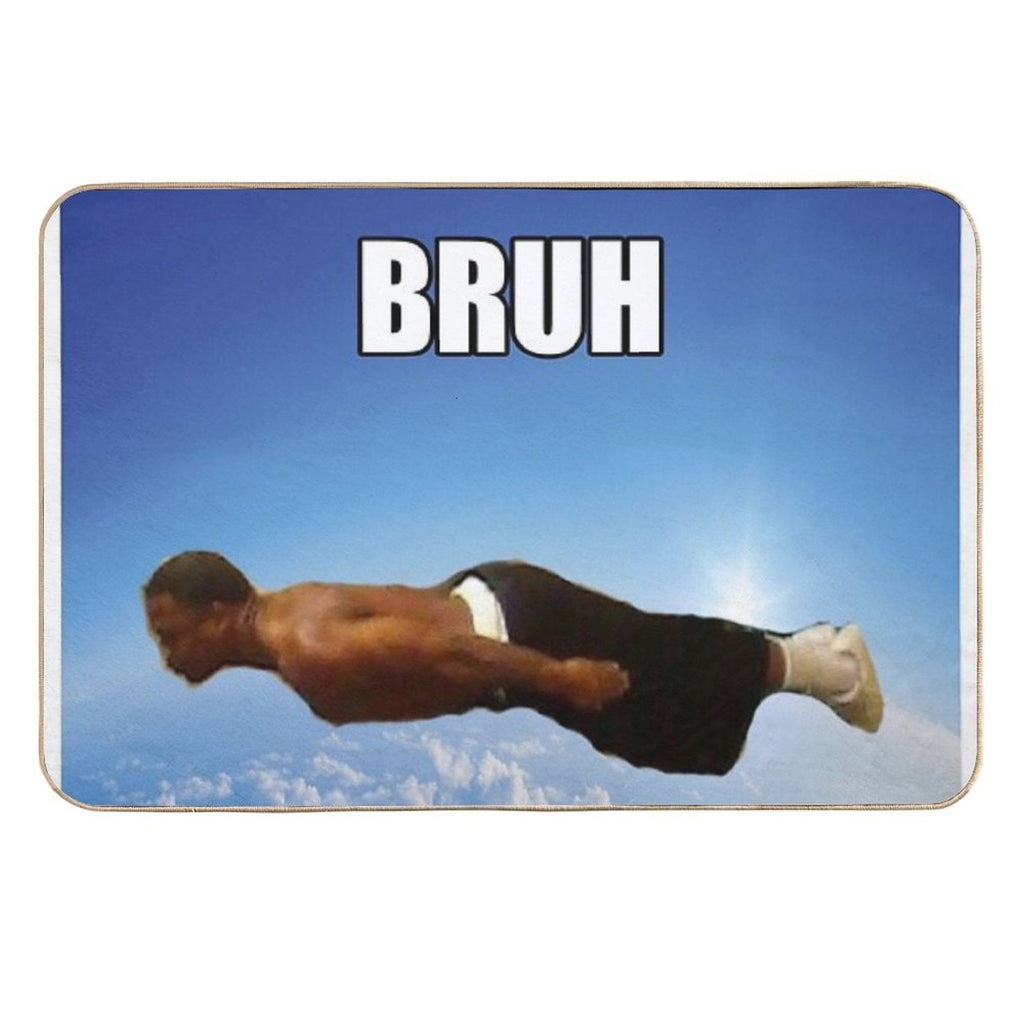 Bruh Dude  Rapid-Drying Bath Mat
