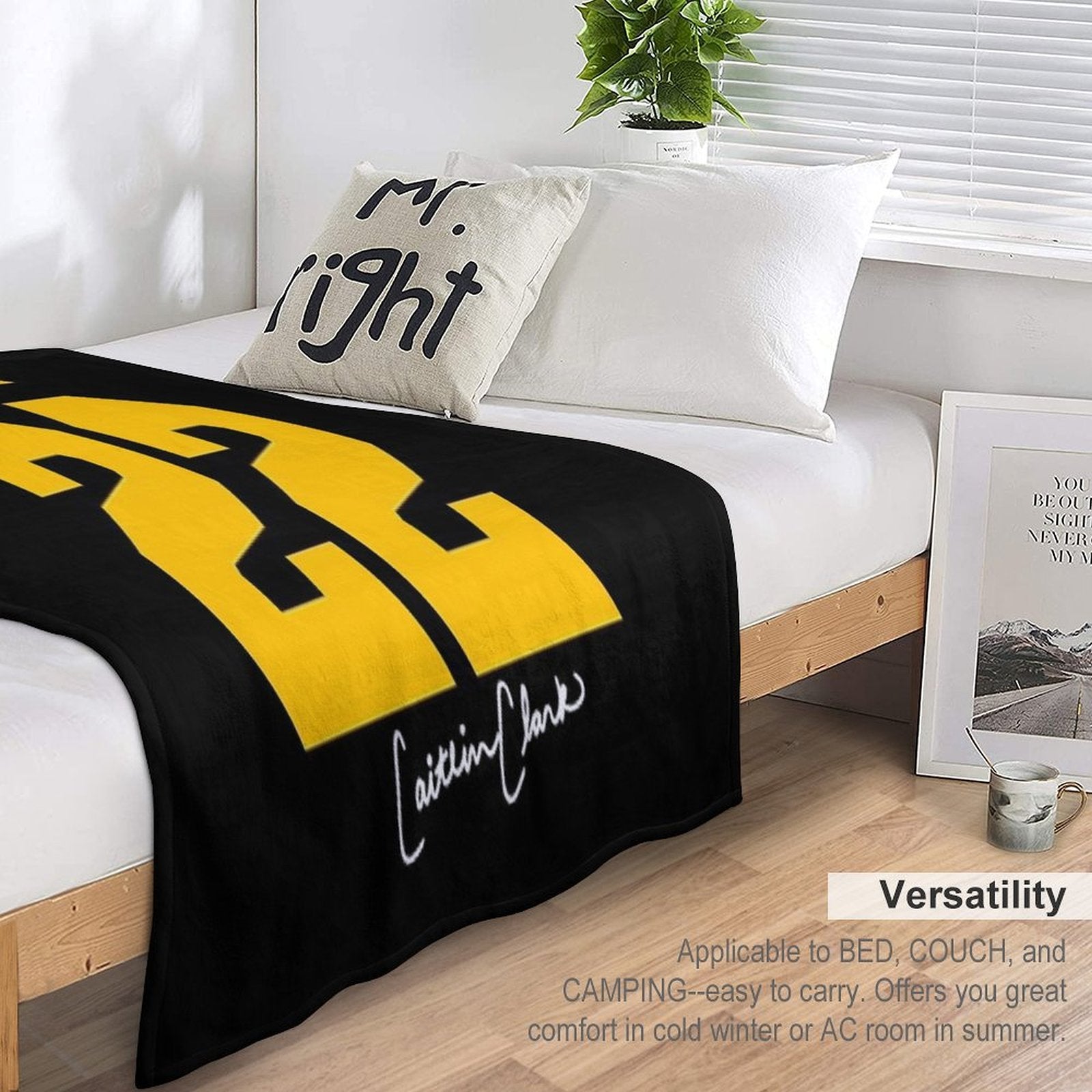 Caitlin Clark Easy Care Throw Blanket