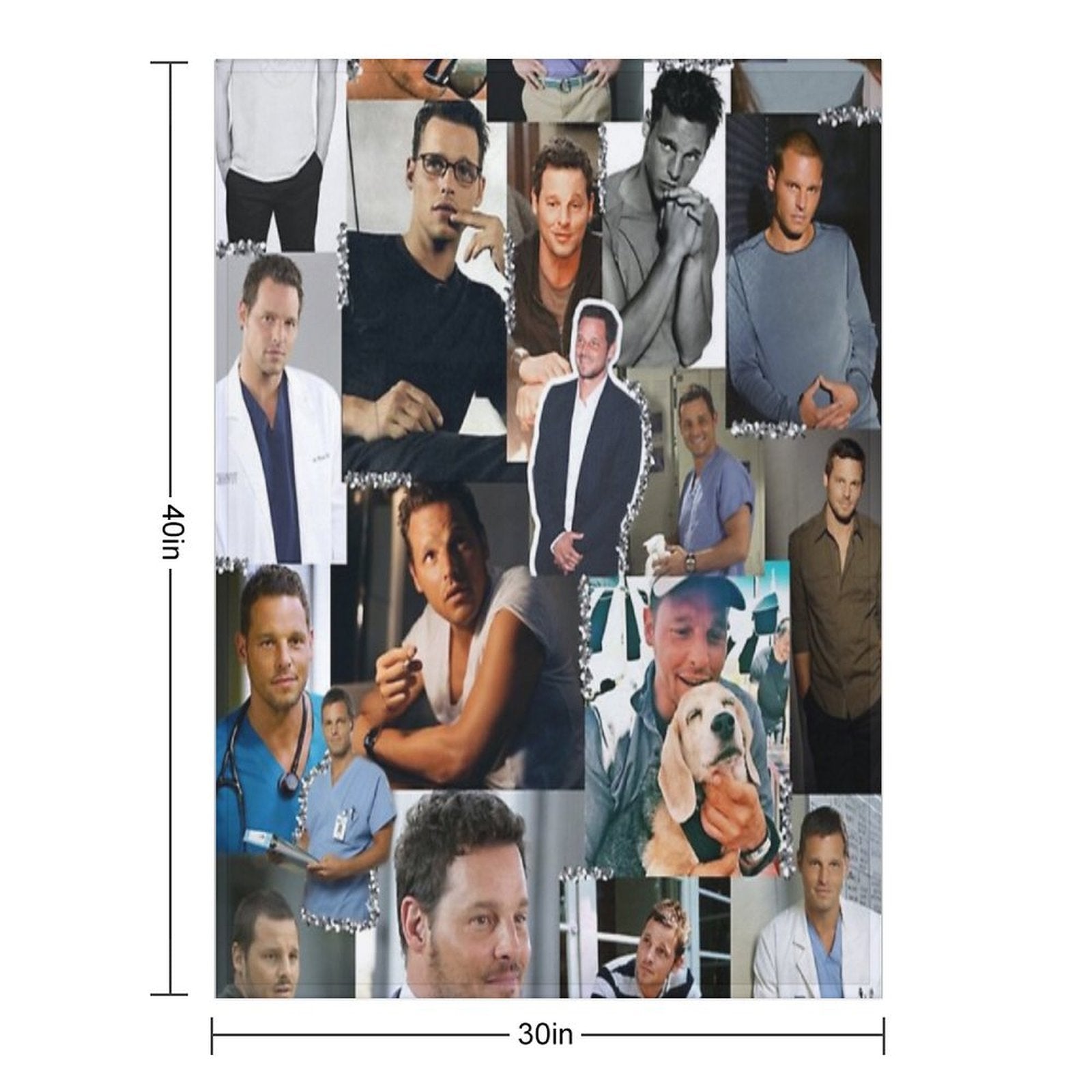 Alex Karev Collage Velvety-soft Throw Blanket