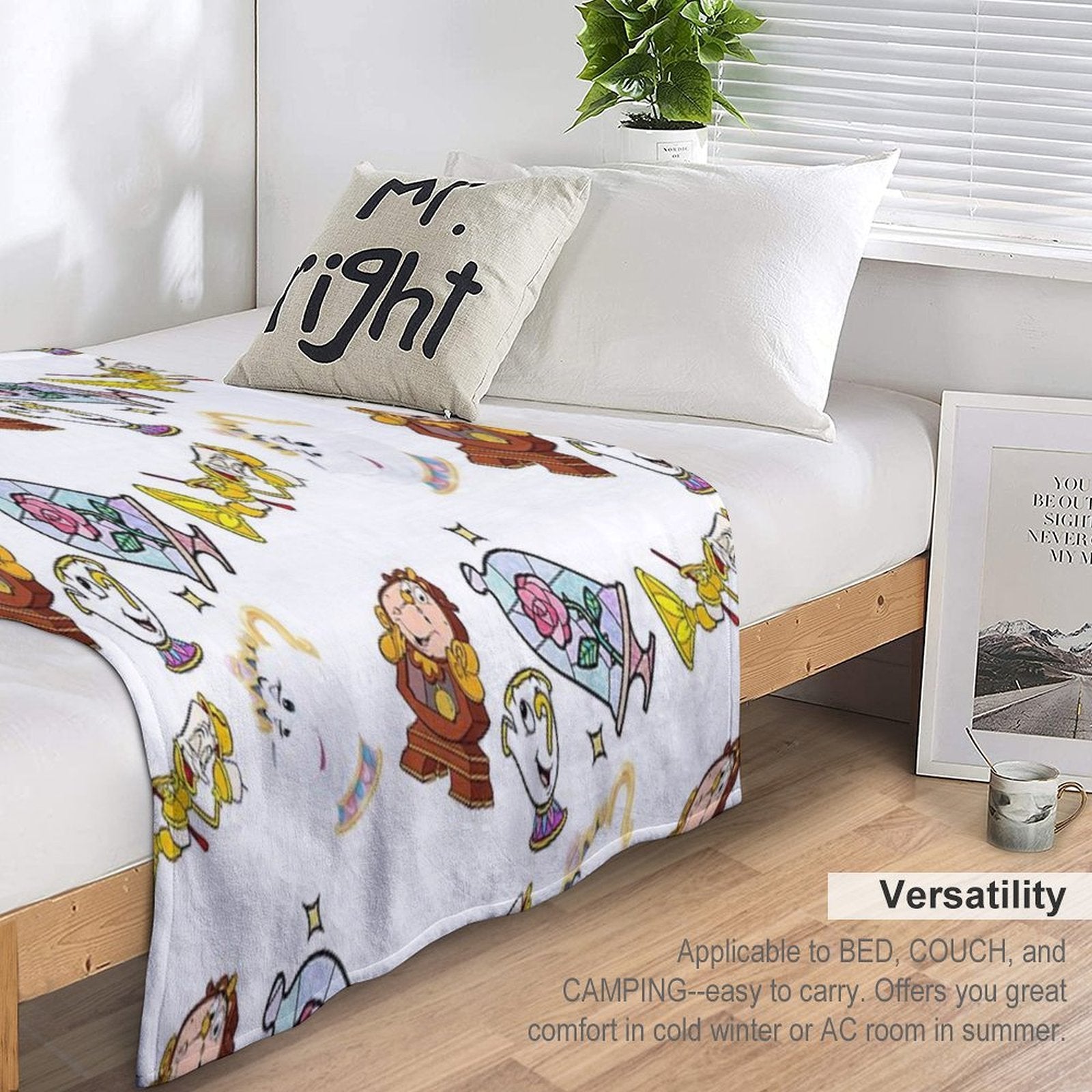 Beauty Plush Throw Blanket