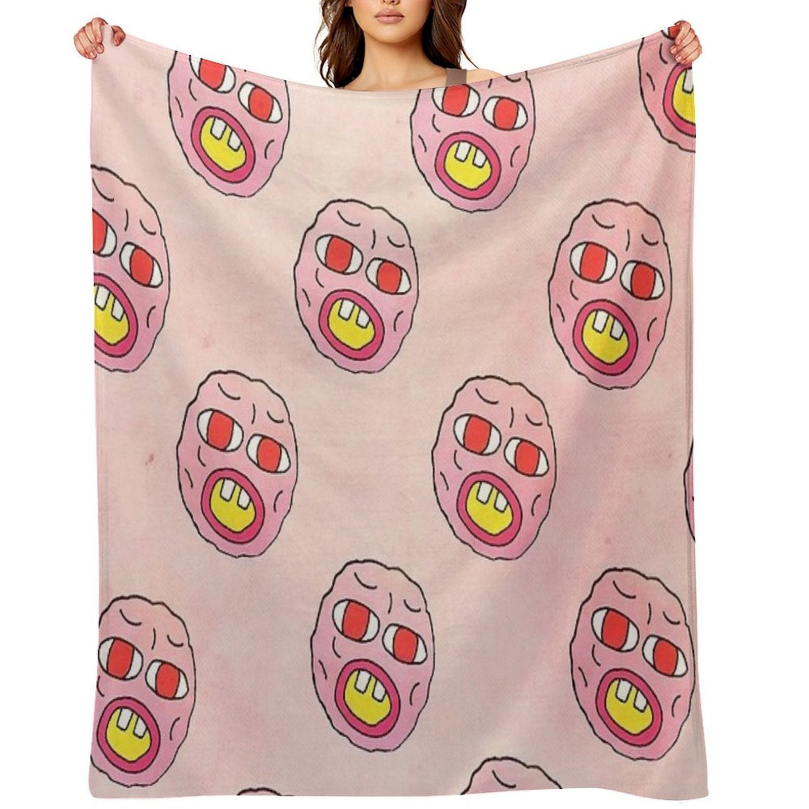 Collage Tyler Cherry Plush Throw Blanket