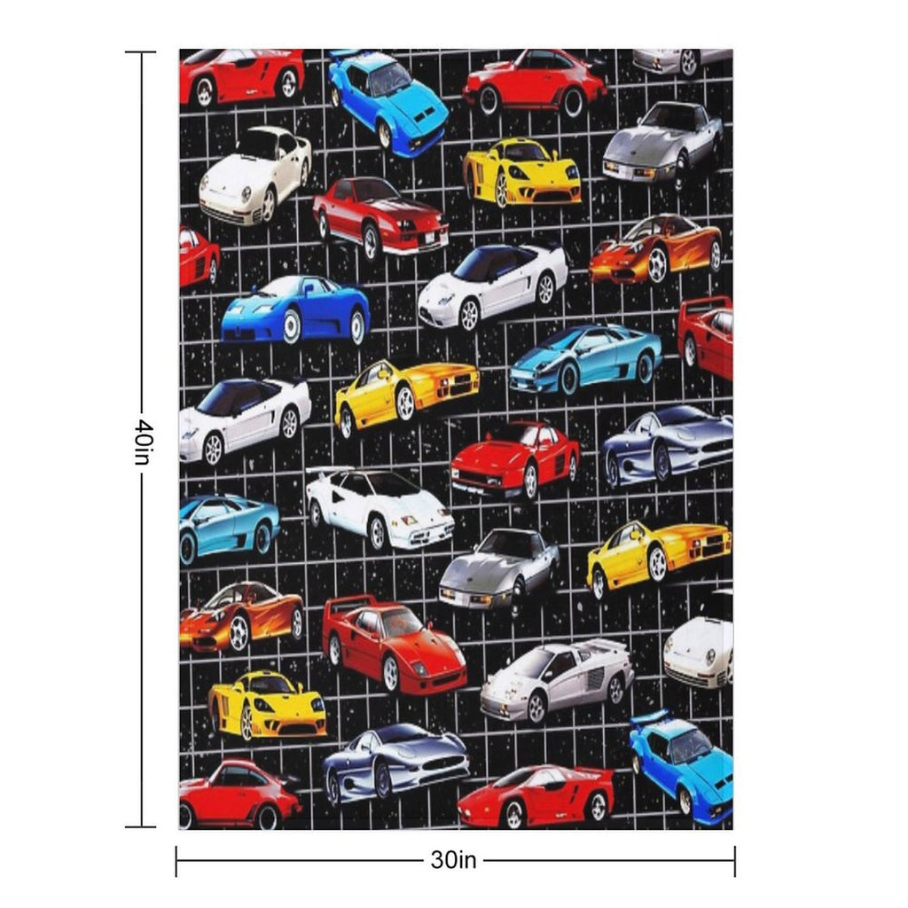 Dream Cars Machine-washable Throw Blanket