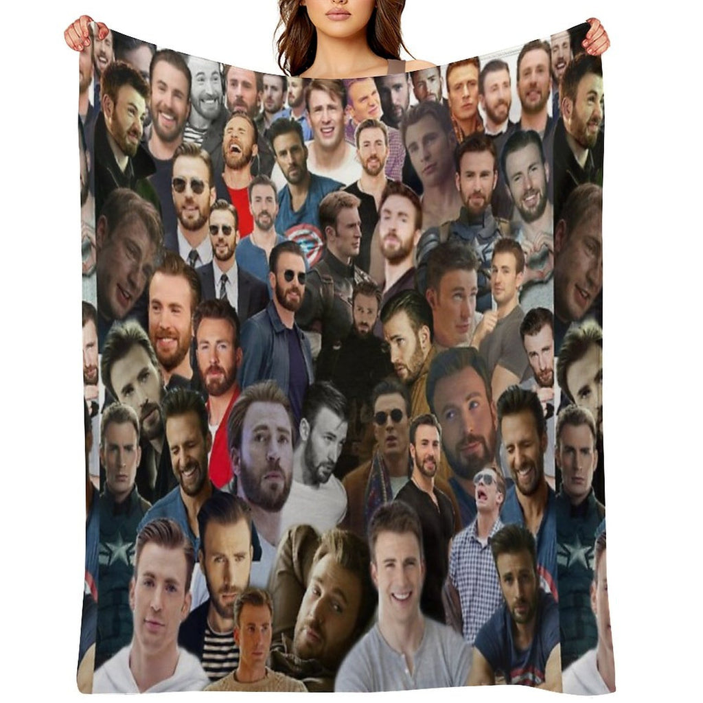 Chris Evans Velvety-soft Throw Blanket